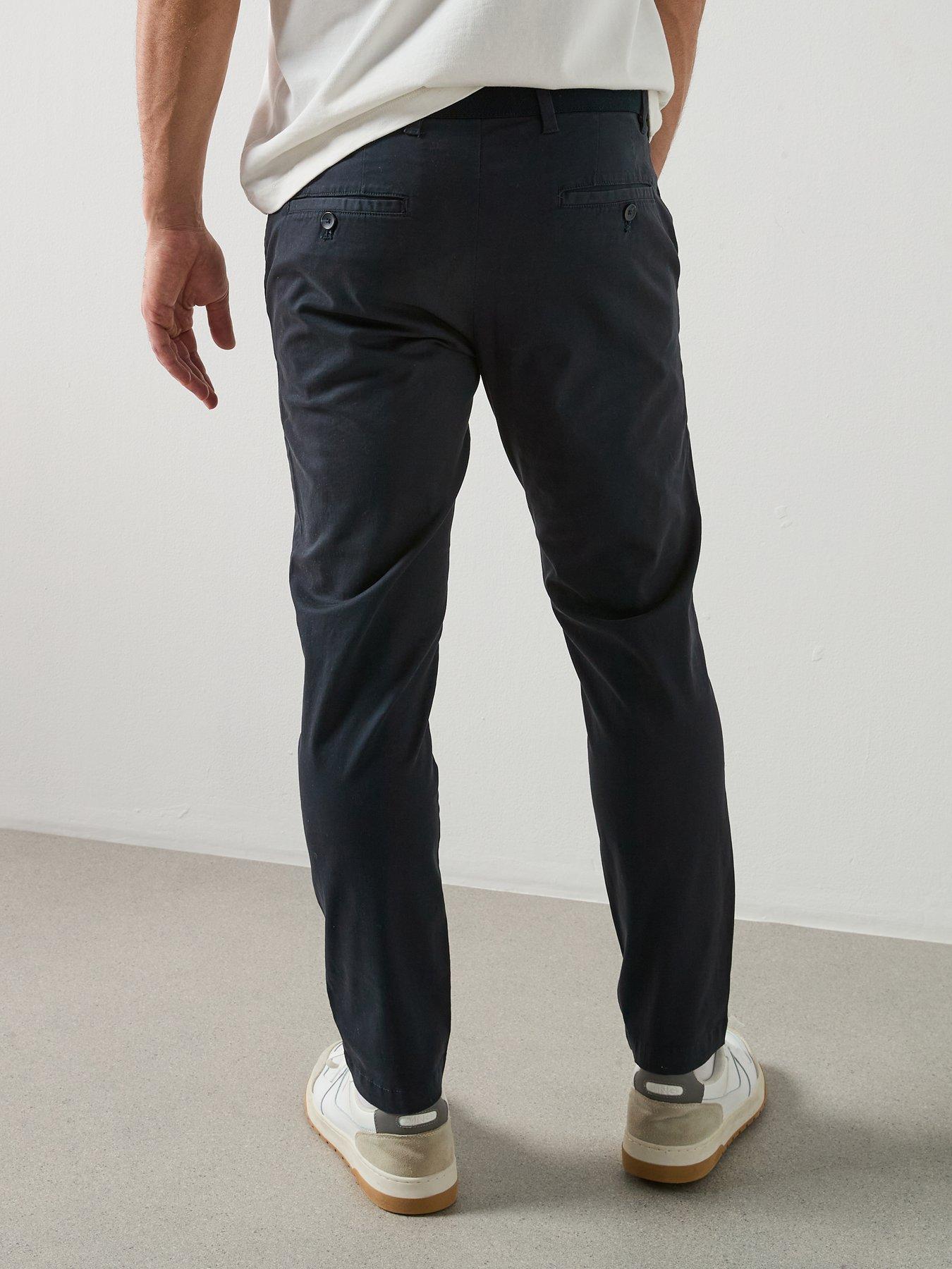 Image 2 of 4 of Mango Prato Trousers - Navy