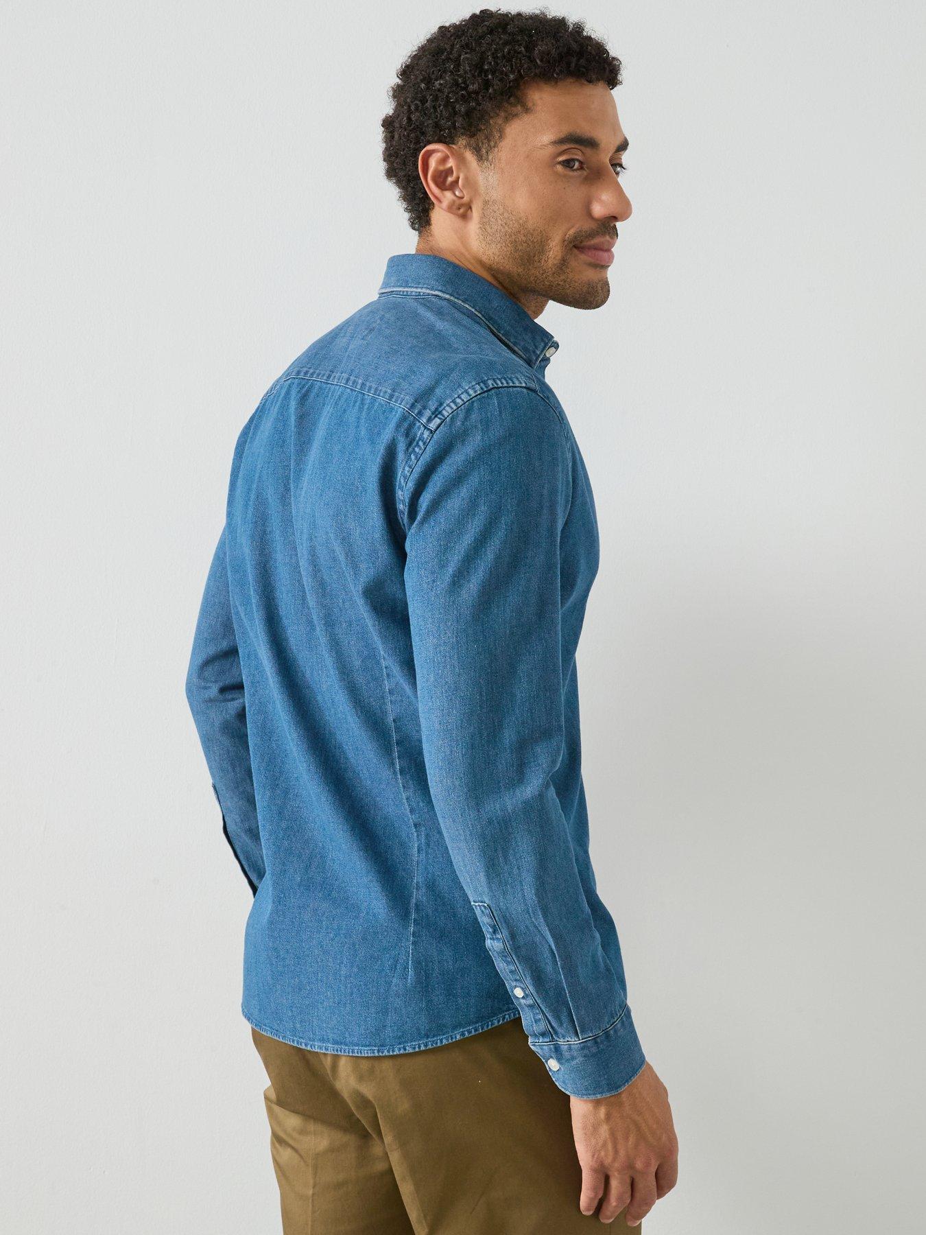 mango-denim-shirt-bluestillFront