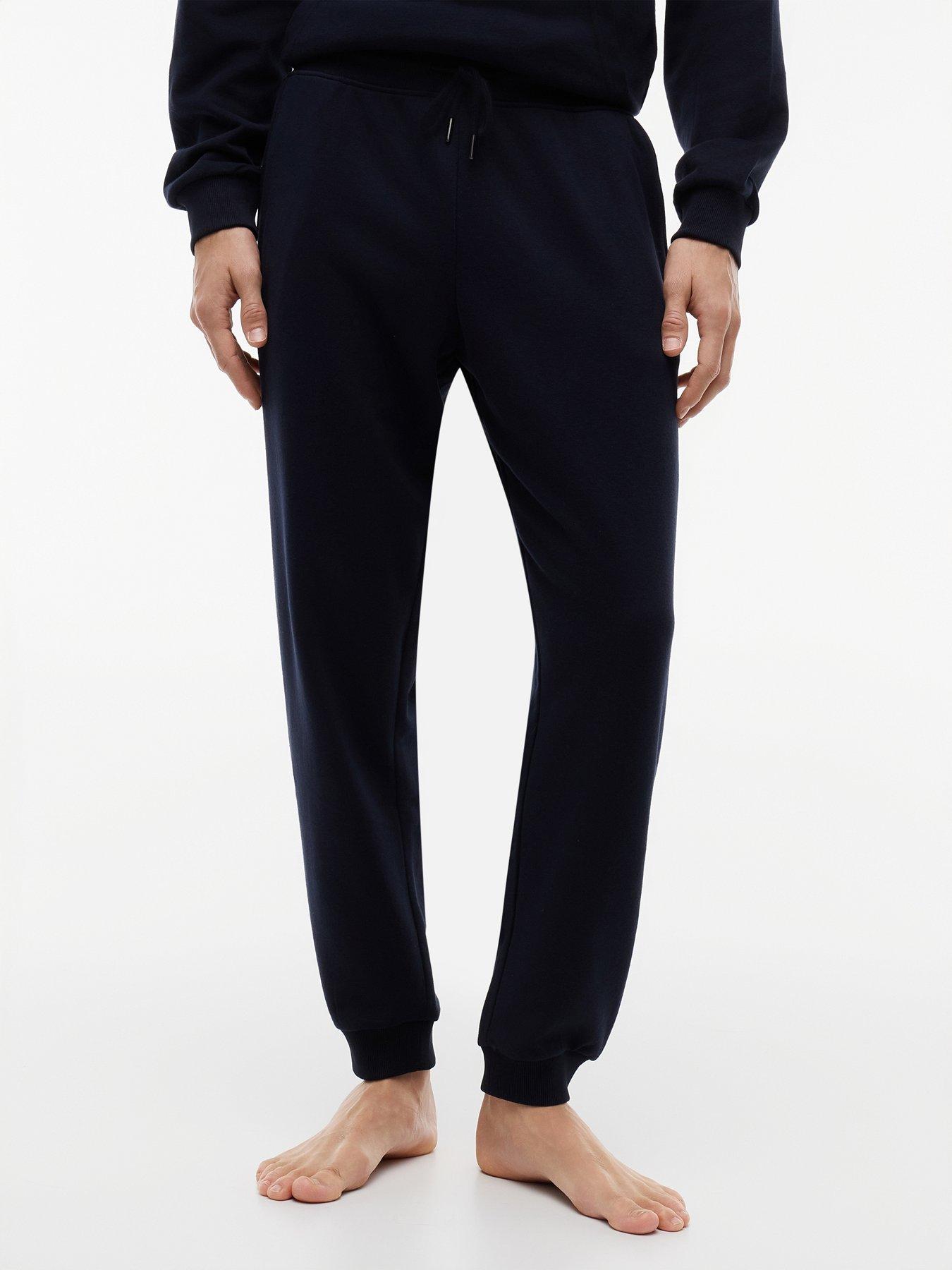 tommy-hilfiger-linear-logo-loungewear-bottoms--navyfront