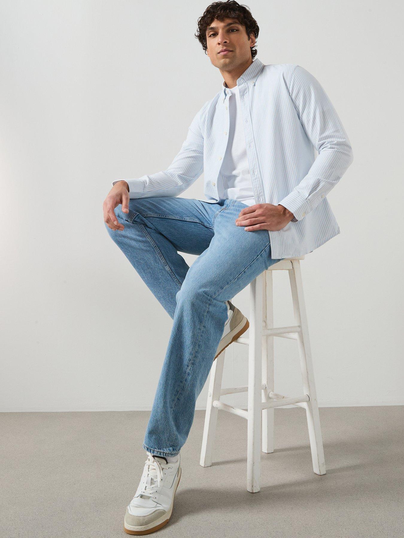 mango-kodak-oxford-shirt-blueoutfit
