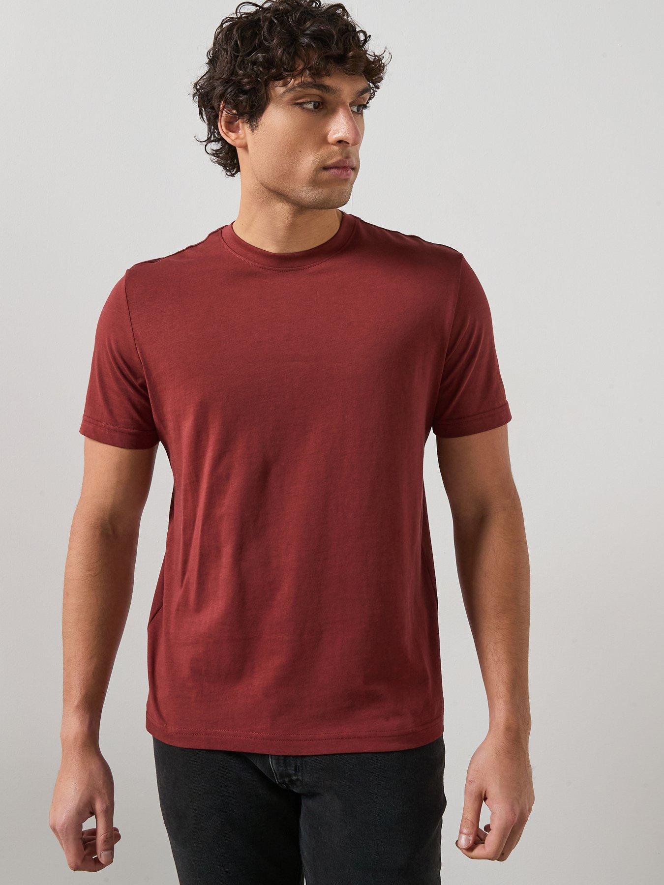 mango-cherlo-slim-fit-t-shirt-redfront