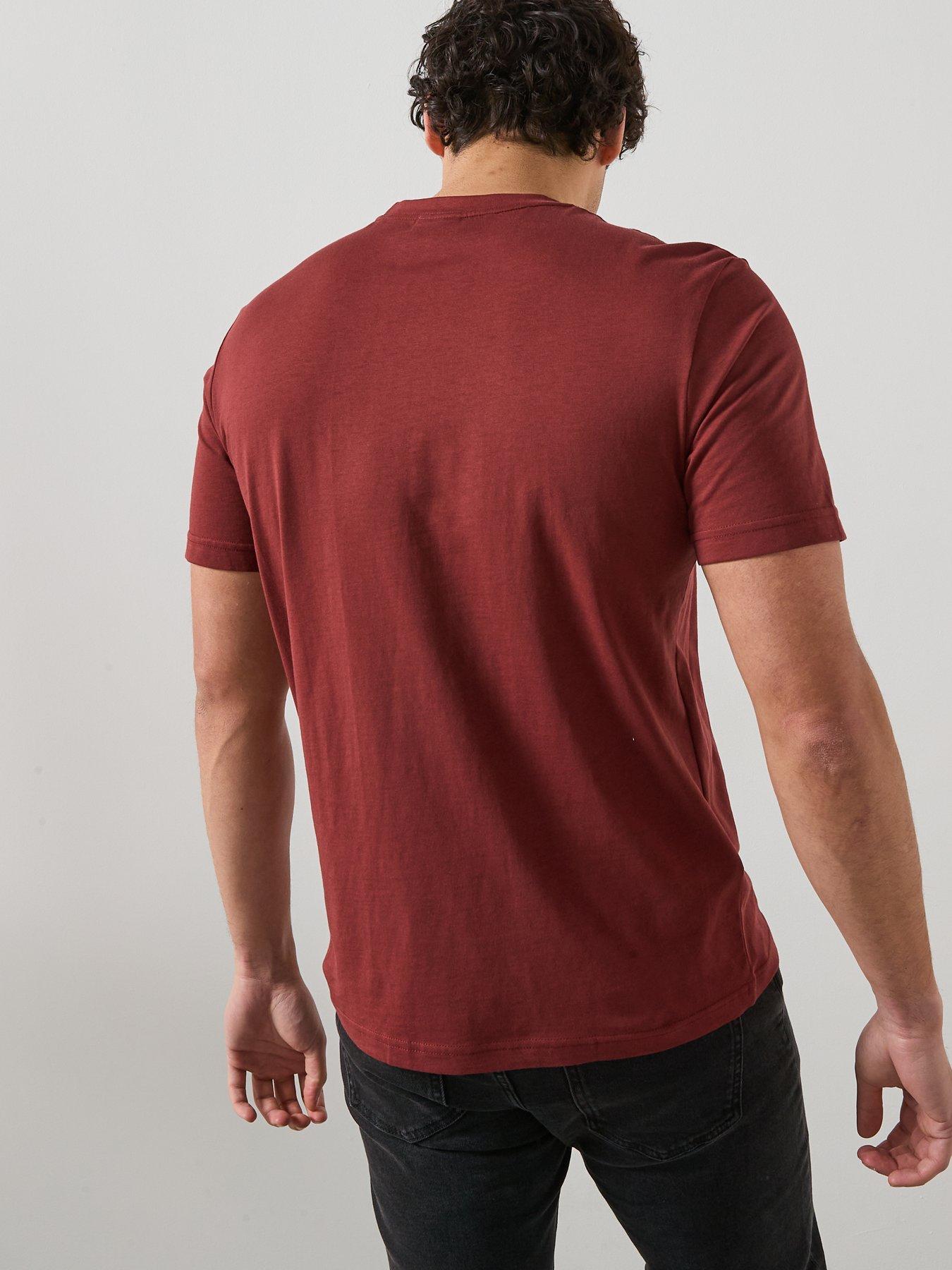 mango-cherlo-slim-fit-t-shirt-redstillFront
