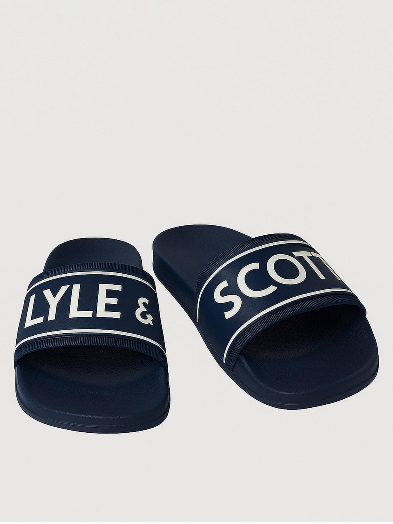 Lyle & Scott Lyle  &  Scott Pool Sliders -navy
