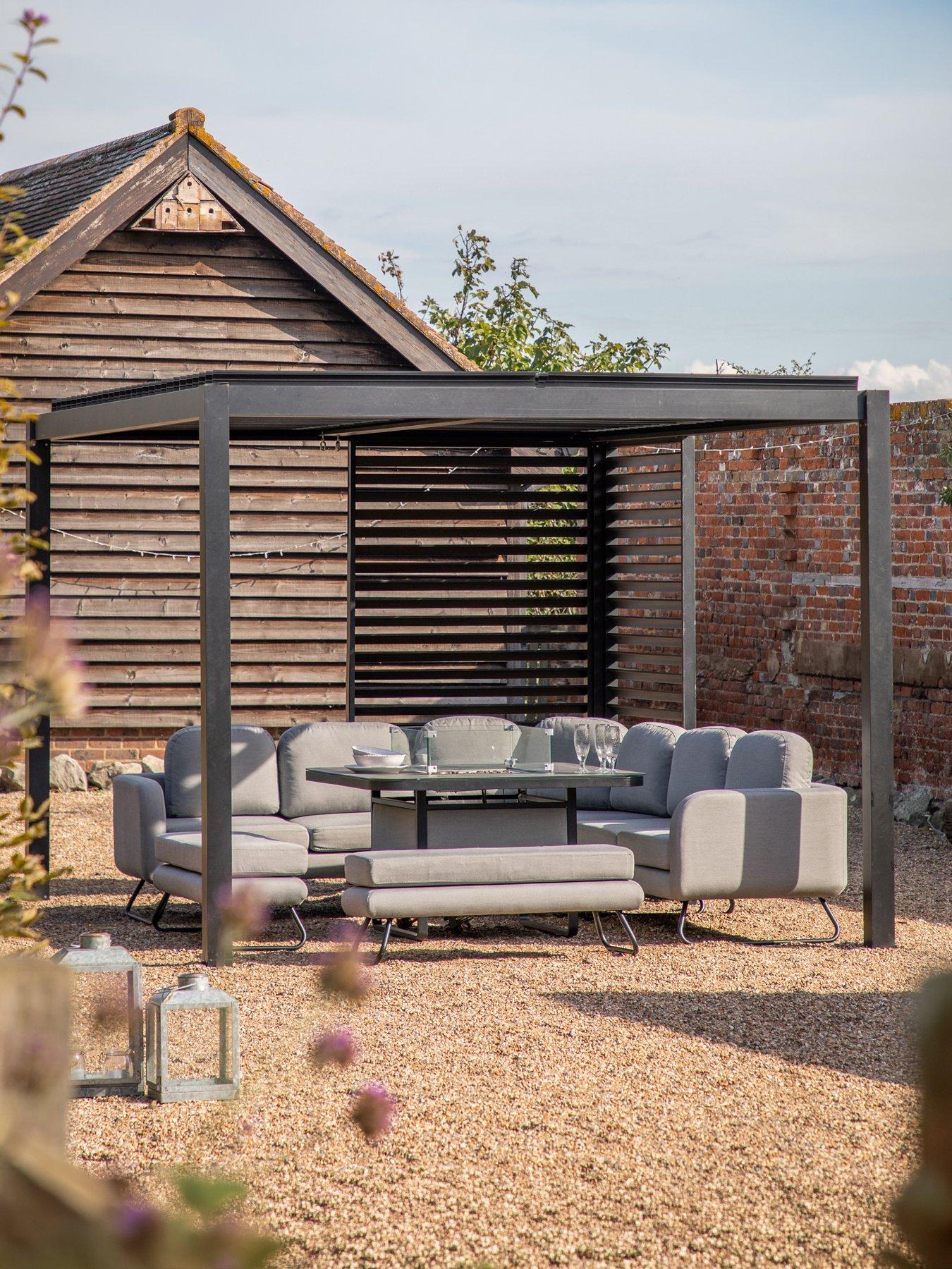 Gallery Direct Messina Pergola Swivel Louvre Screen 900x2180mm
