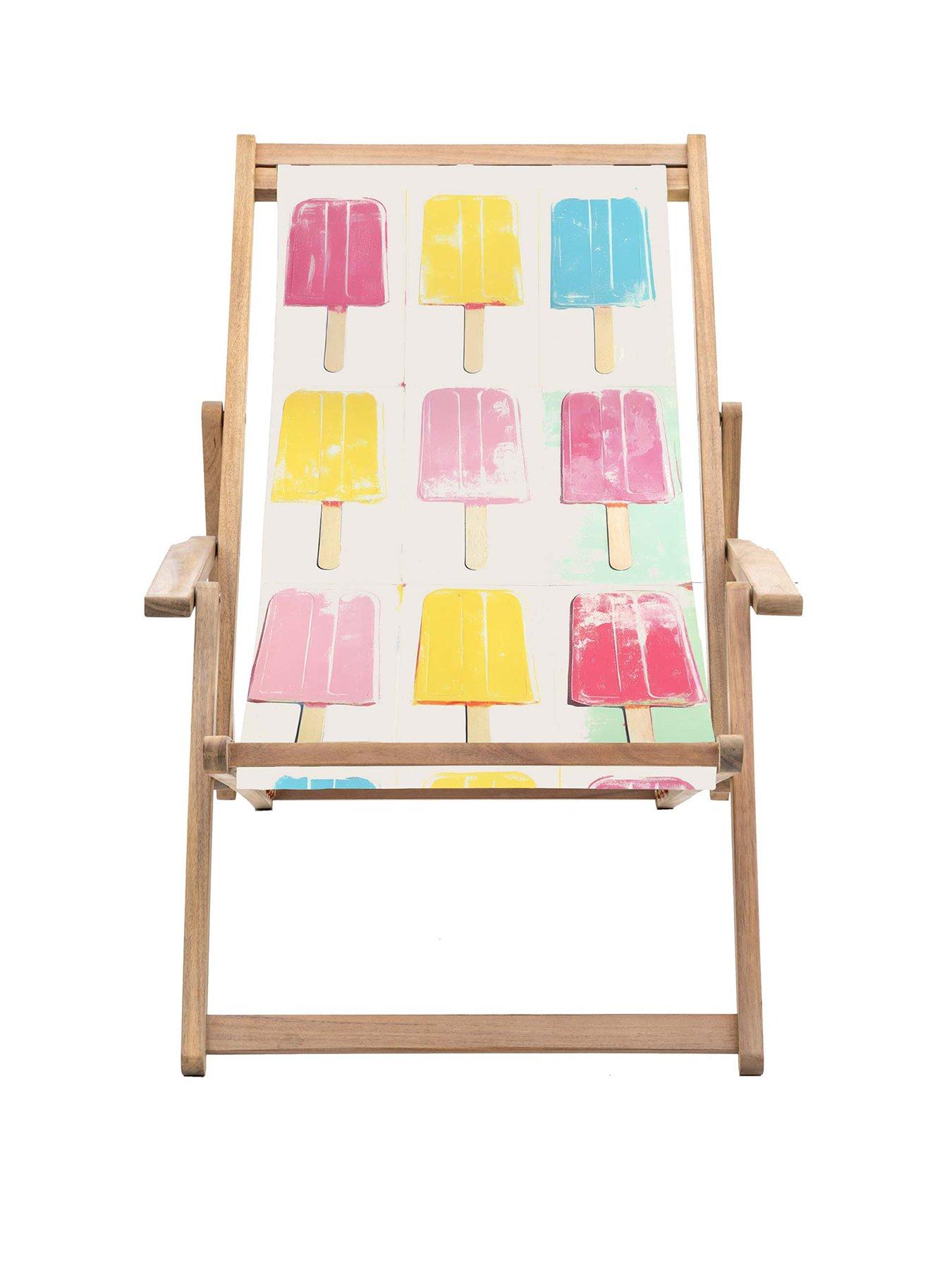 Image 1 of 1 of Gallery Direct Creta Deck Chair Ice Lollies