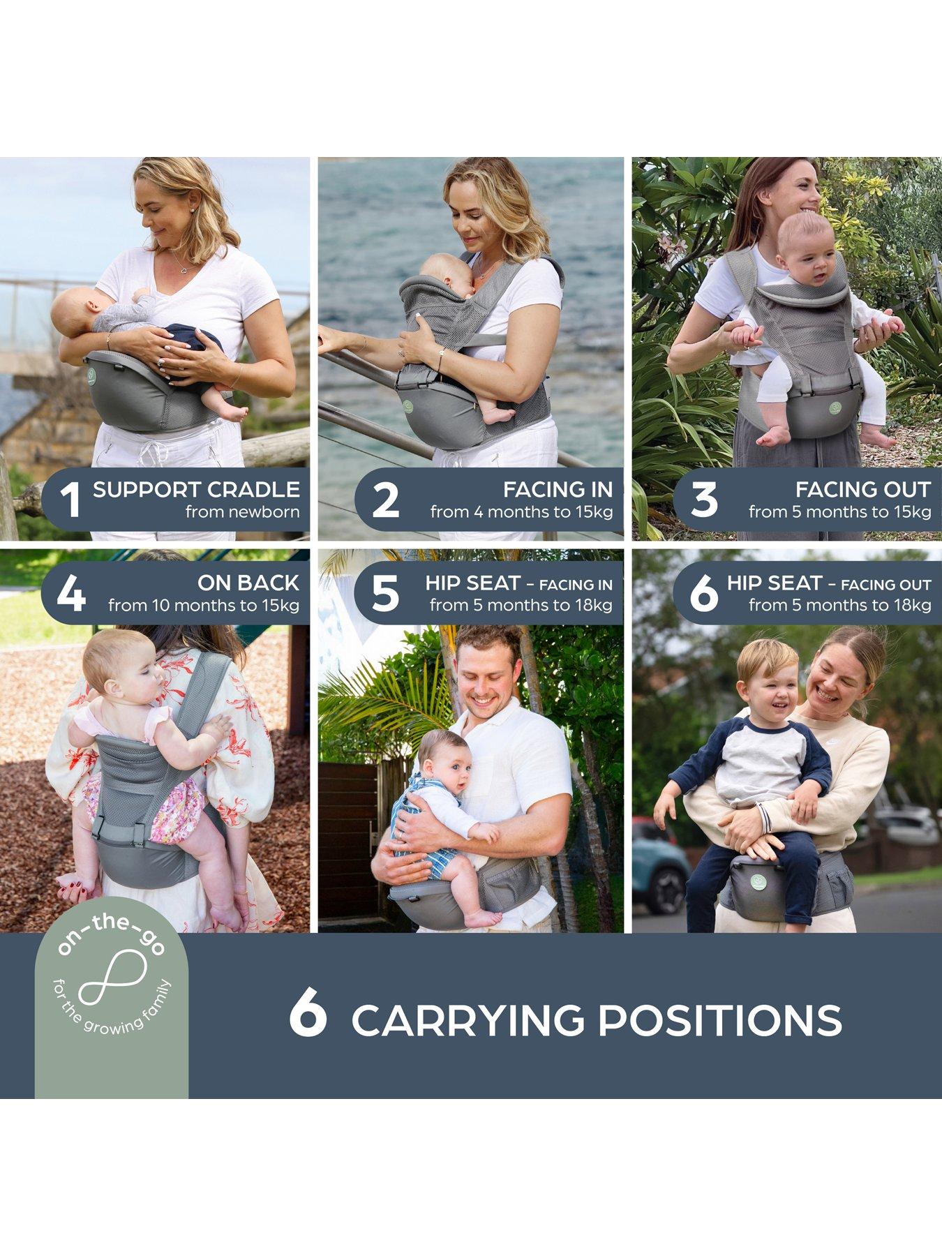 dreambaby-elevate-6-positions-baby-carrier-grey