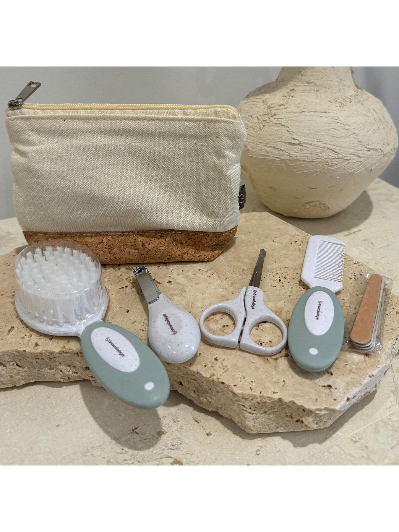 Image 1 of 8 of Dreambaby 9pc Neat &amp; Tidy Wheatgrass Grooming Kit in Cork Bag