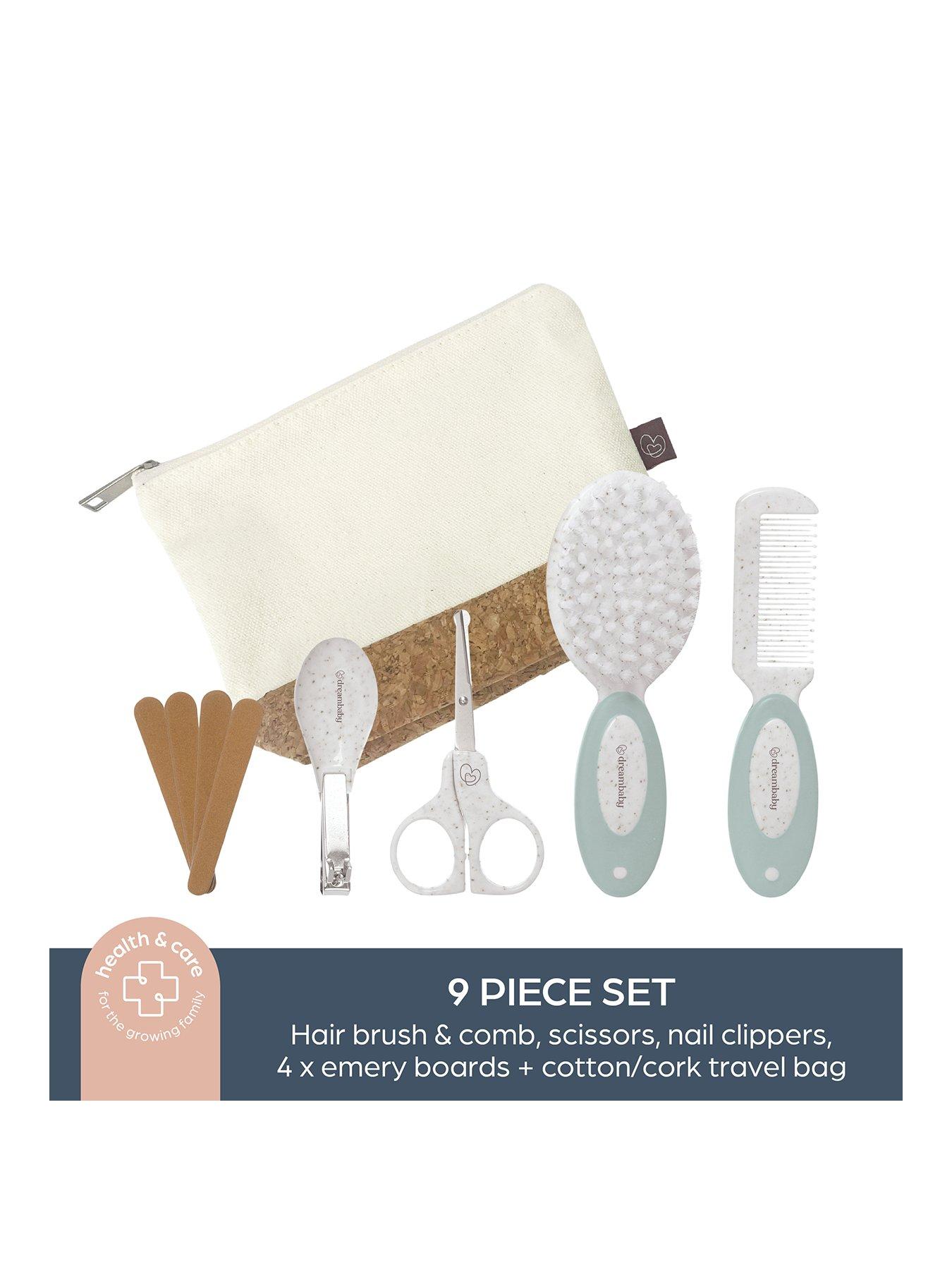 Image 2 of 8 of Dreambaby 9pc Neat &amp; Tidy Wheatgrass Grooming Kit in Cork Bag