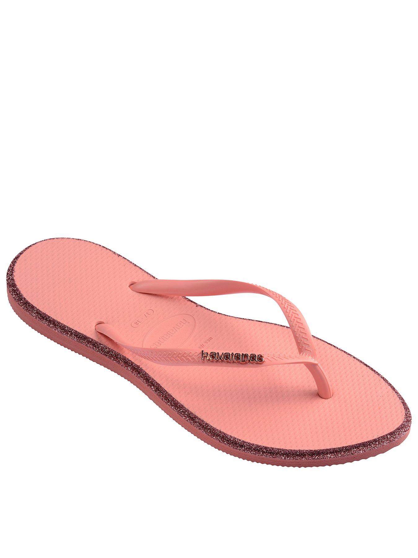 Havaianas Slim Point Glitter Flip Flop - Canyon Clay/Blossom