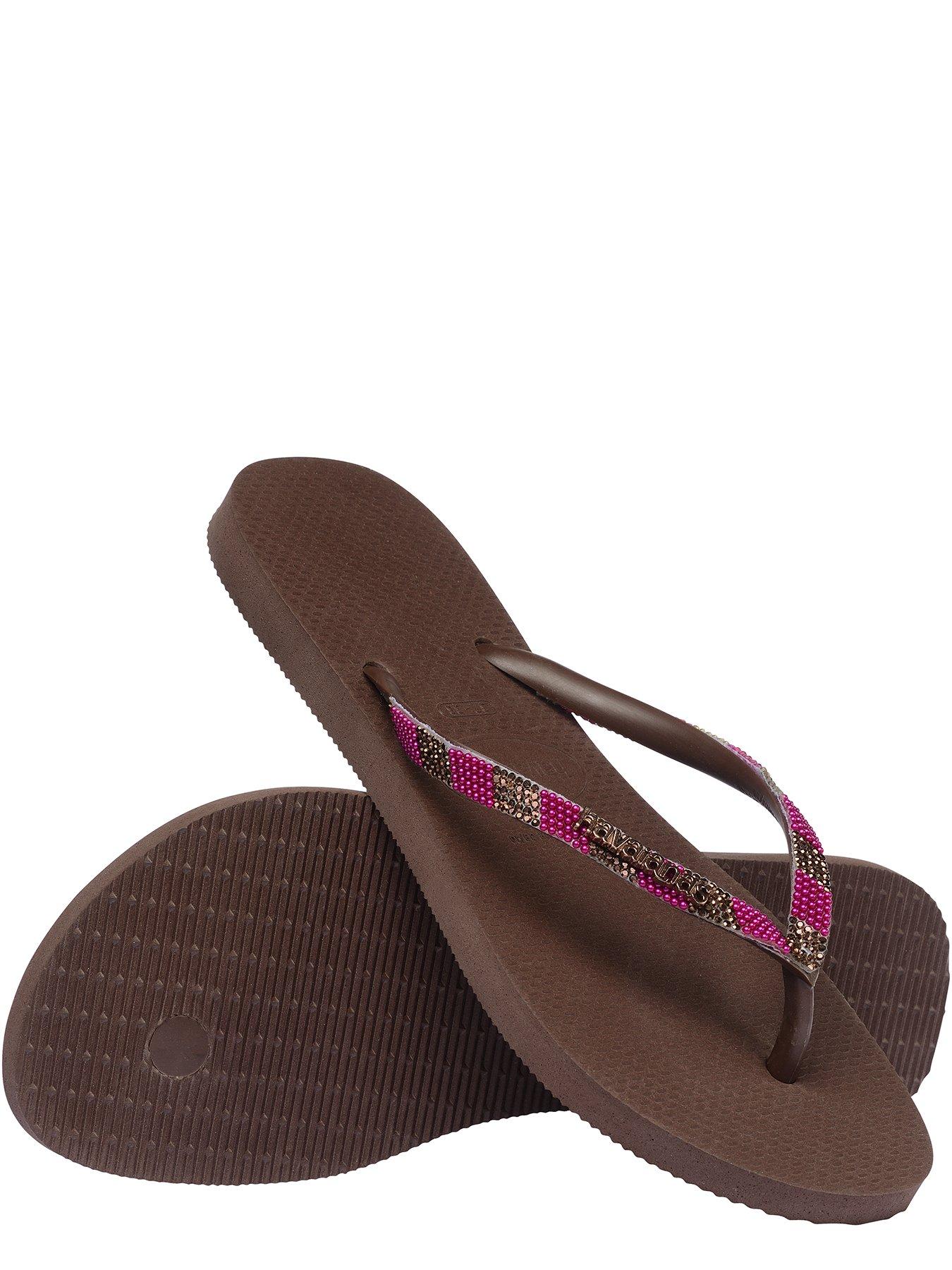 Image 5 of 6 of Havaianas Slim Glow Flip Flop - Dark Brown