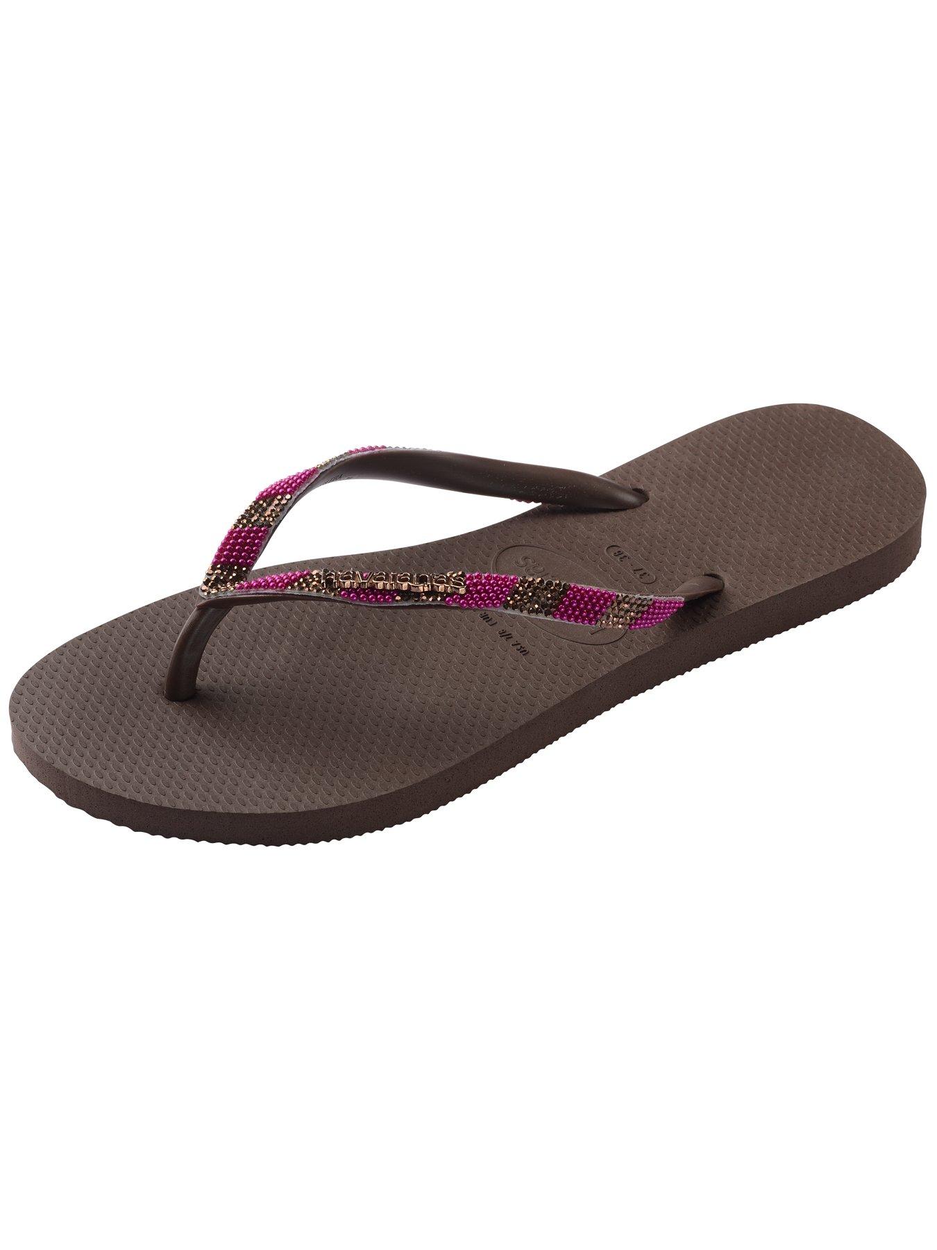 Image 6 of 6 of Havaianas Slim Glow Flip Flop - Dark Brown
