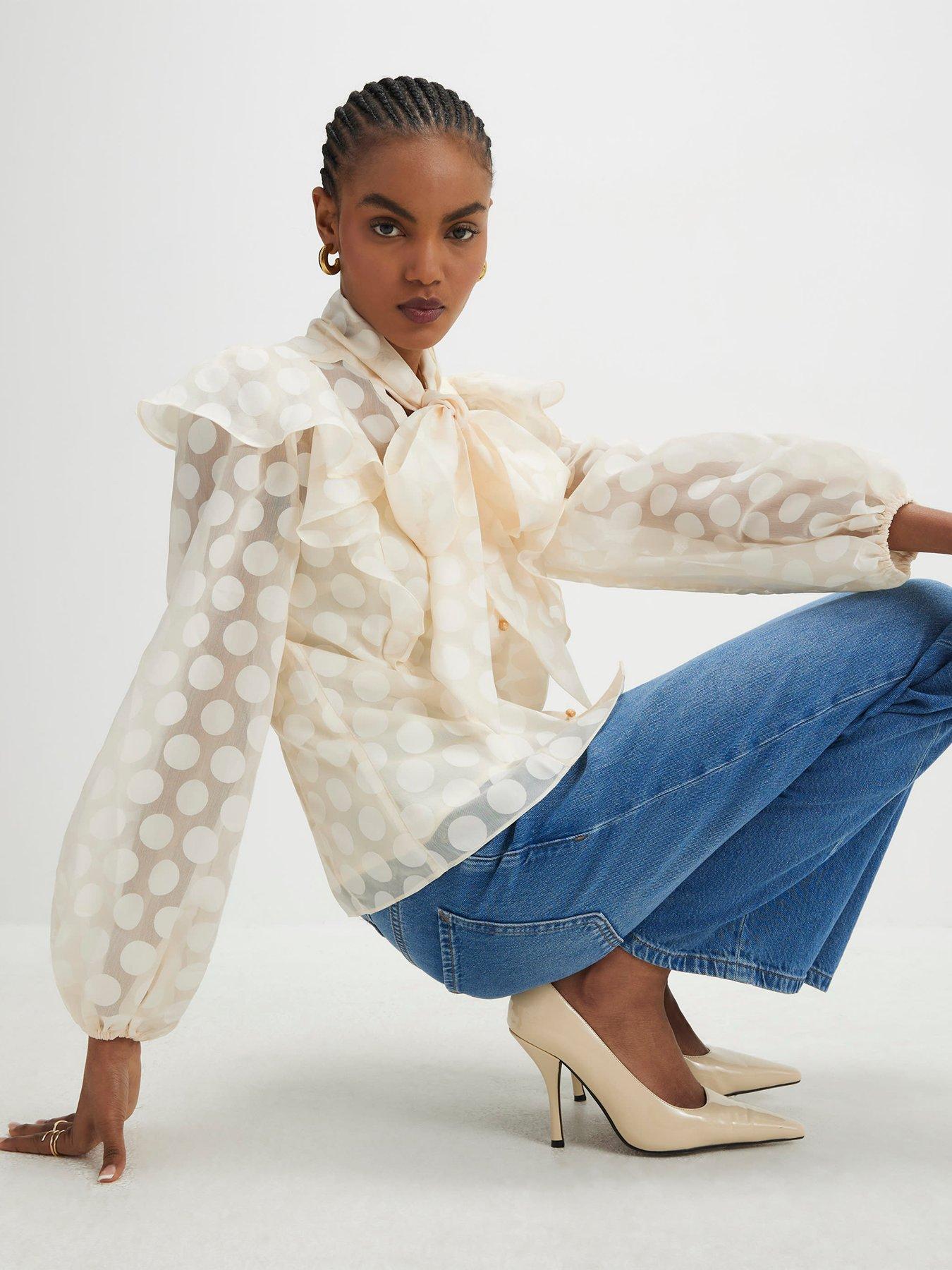 river-island-pussybow-spot-blouse-creamoutfit