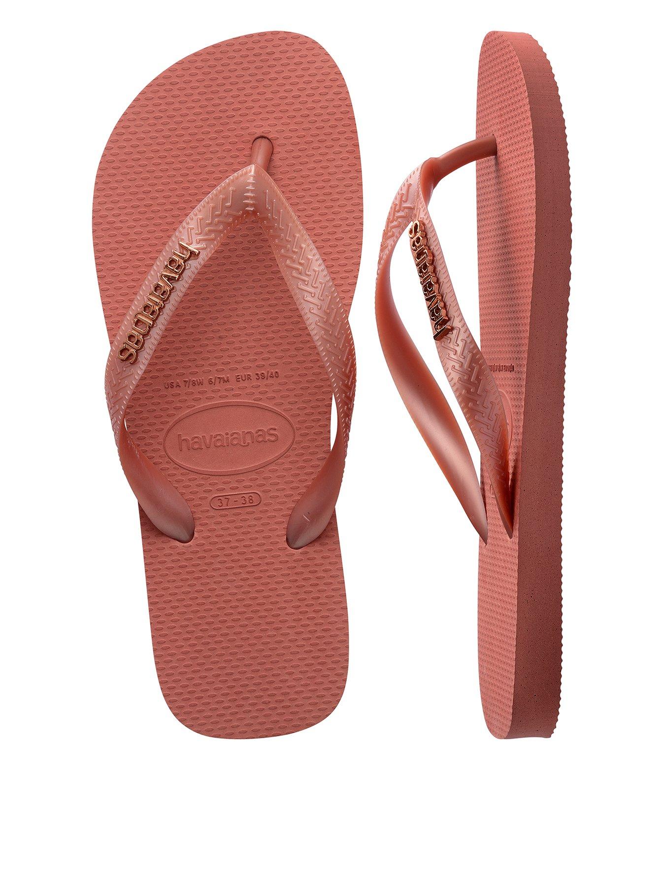 Havaianas Top Logo Metallic Flip Flop - Canyon Clay