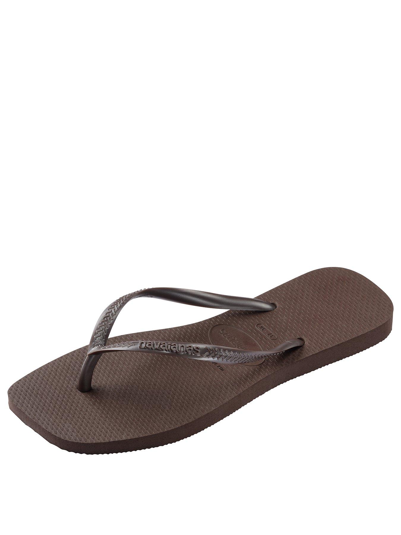Image 2 of 5 of Havaianas Slim Square Flip Flop - Dark Brown