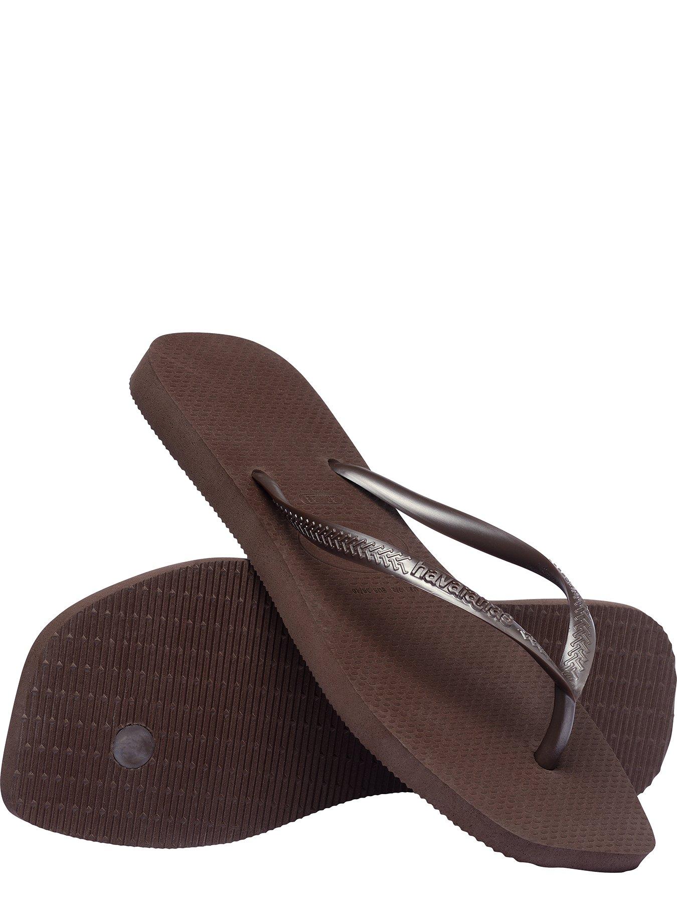 Image 5 of 5 of Havaianas Slim Square Flip Flop - Dark Brown