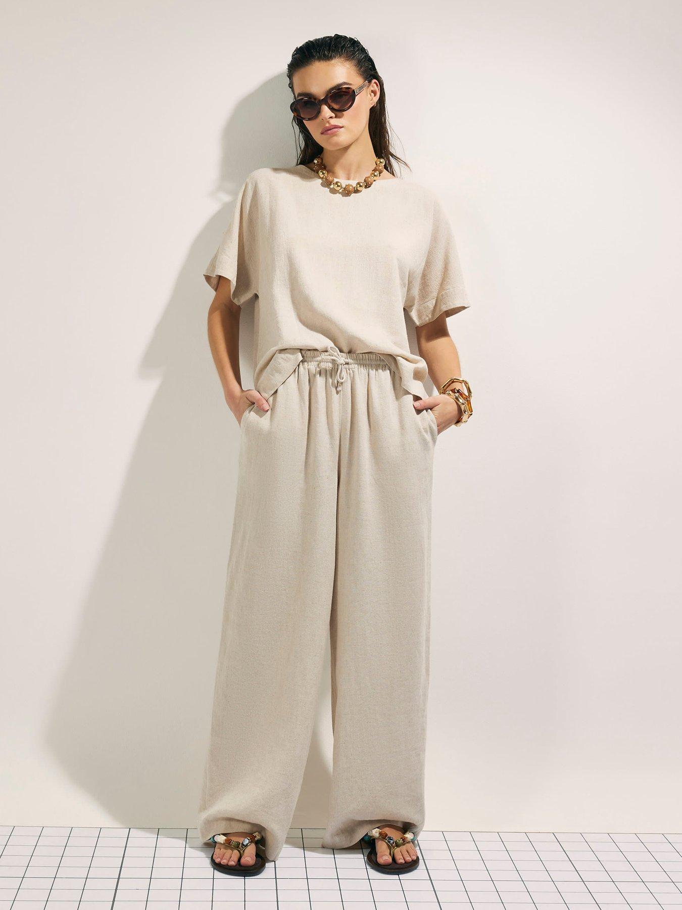 river-island-linen-blend-short-sleeve-t-shirt-beigeback