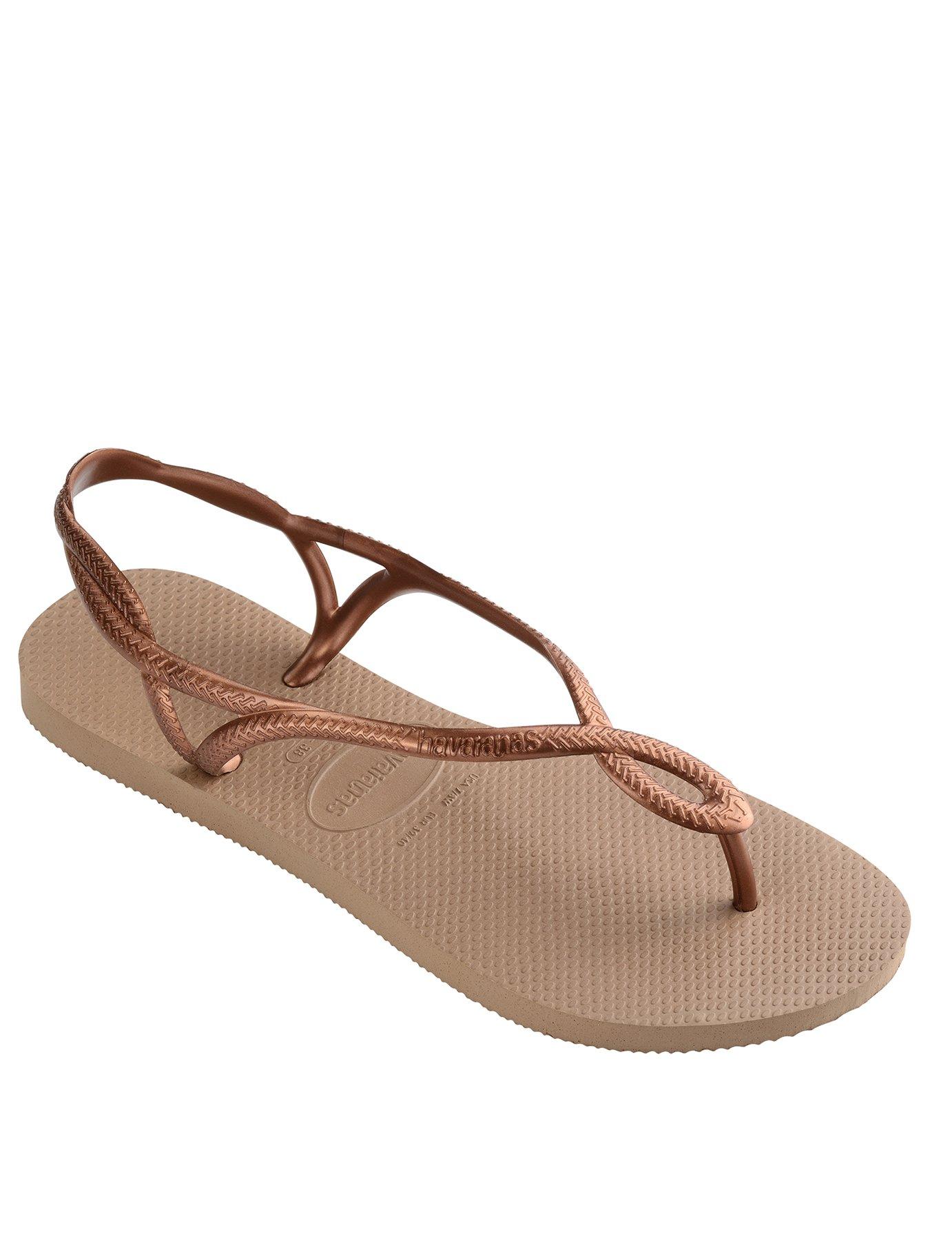Image 2 of 4 of Havaianas Luna Sandals - Rose Gold