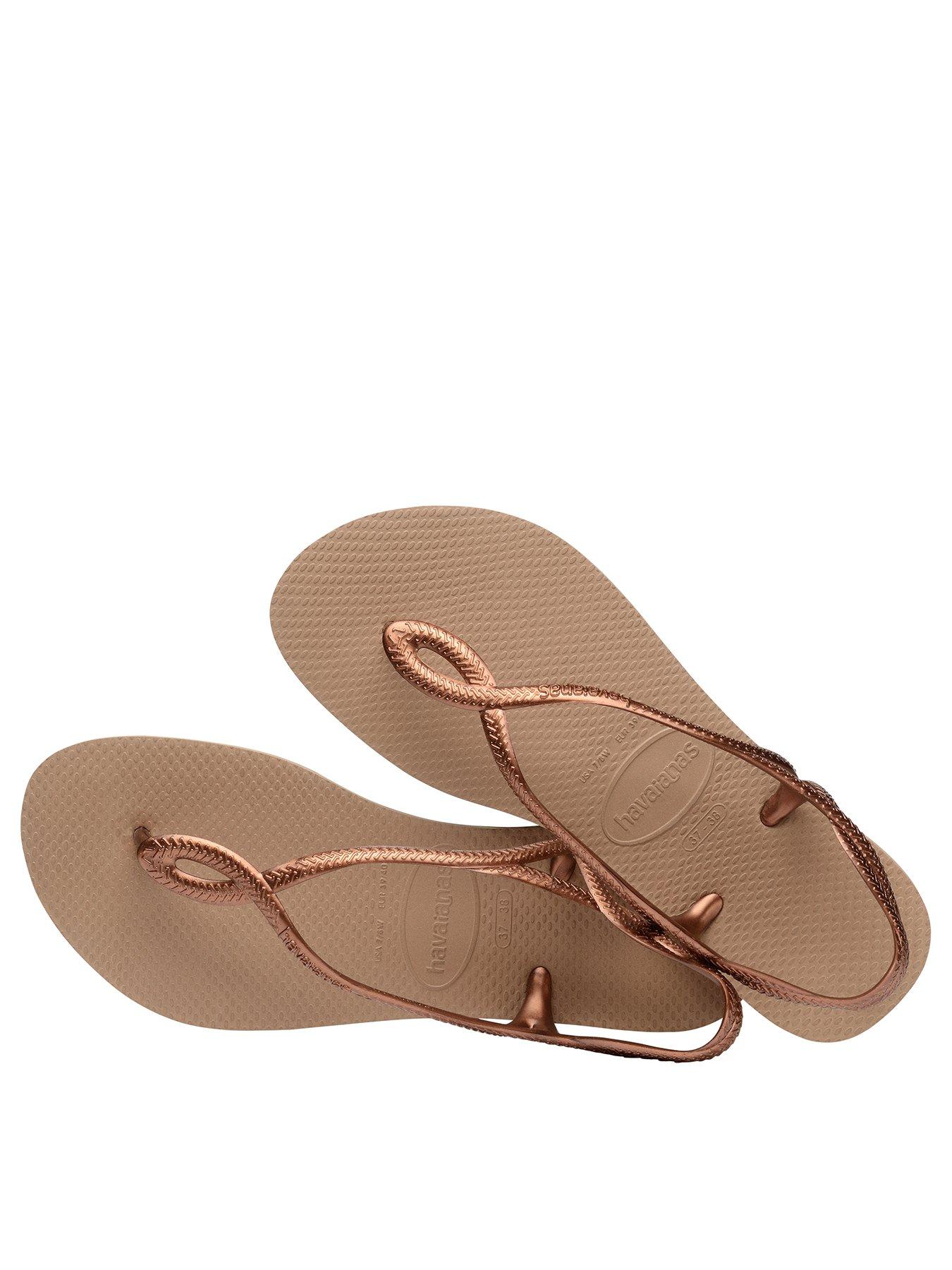 Image 3 of 4 of Havaianas Luna Sandals - Rose Gold