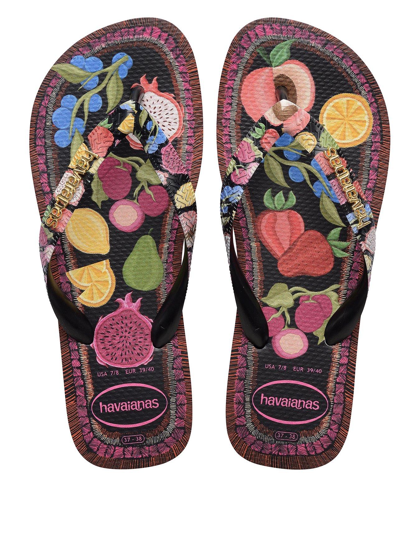 Image 1 of 5 of Havaianas Top Tropicalia Vibes Ii Flip Flop - Black
