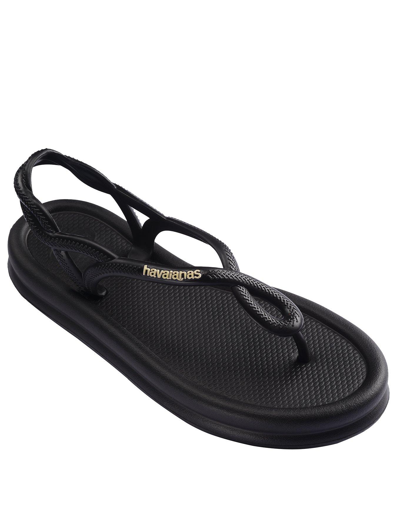 Image 2 of 6 of Havaianas Luna Puffed Up Flip Flop - Black