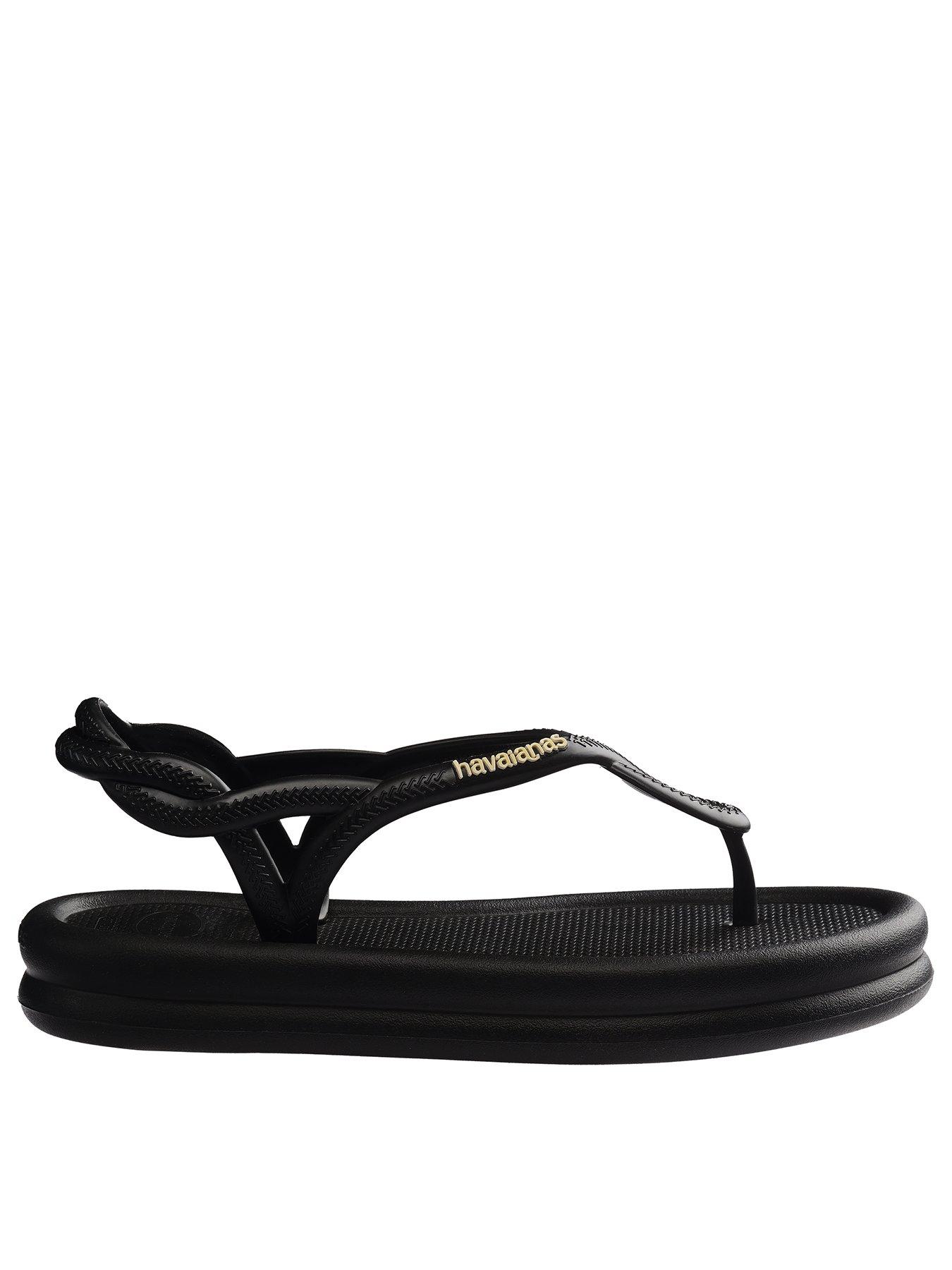 Image 3 of 6 of Havaianas Luna Puffed Up Flip Flop - Black