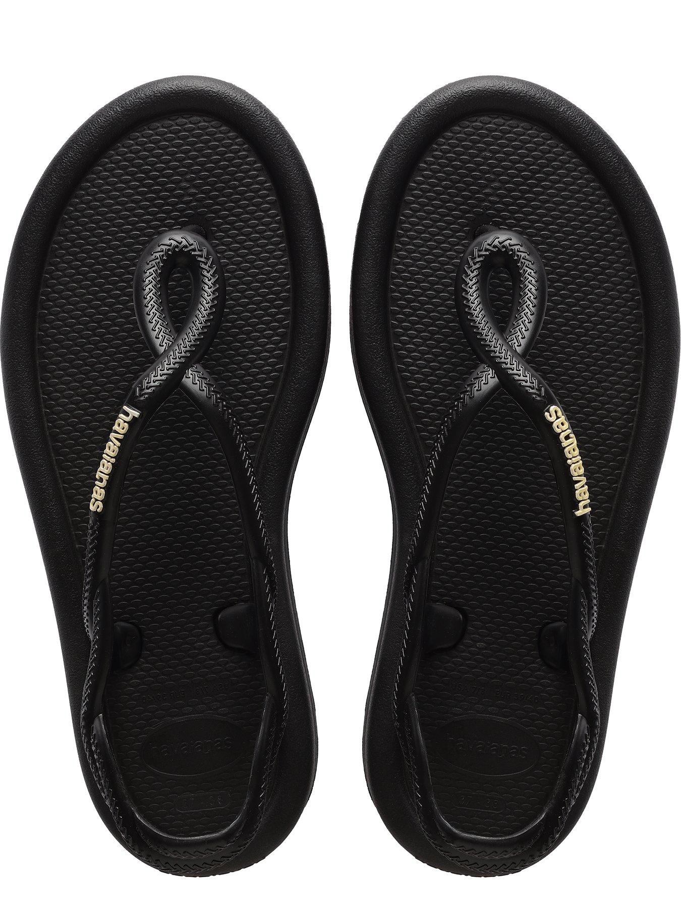 Image 4 of 6 of Havaianas Luna Puffed Up Flip Flop - Black