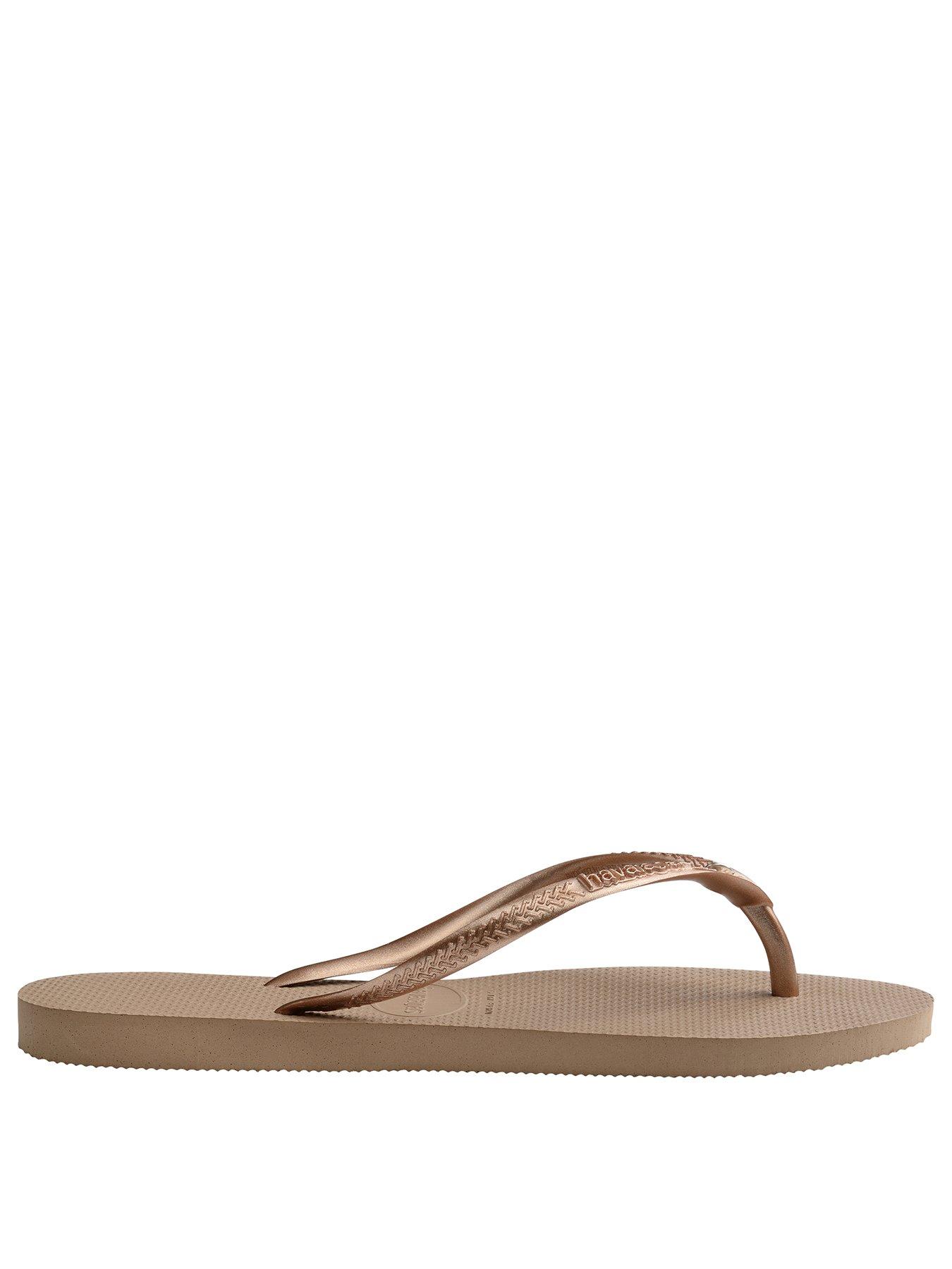 Image 2 of 5 of Havaianas Slim Crystal Swarovski Il Flip Flop - Rose Gold