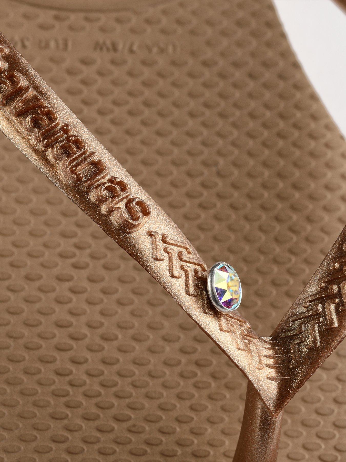 Image 5 of 5 of Havaianas Slim Crystal Swarovski Il Flip Flop - Rose Gold