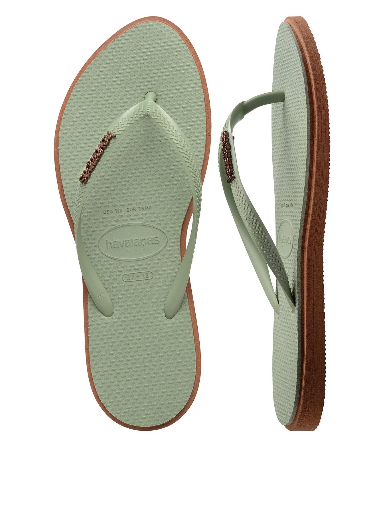 Havaianas Slim Point Flip Flop - Rust/Smoke Green