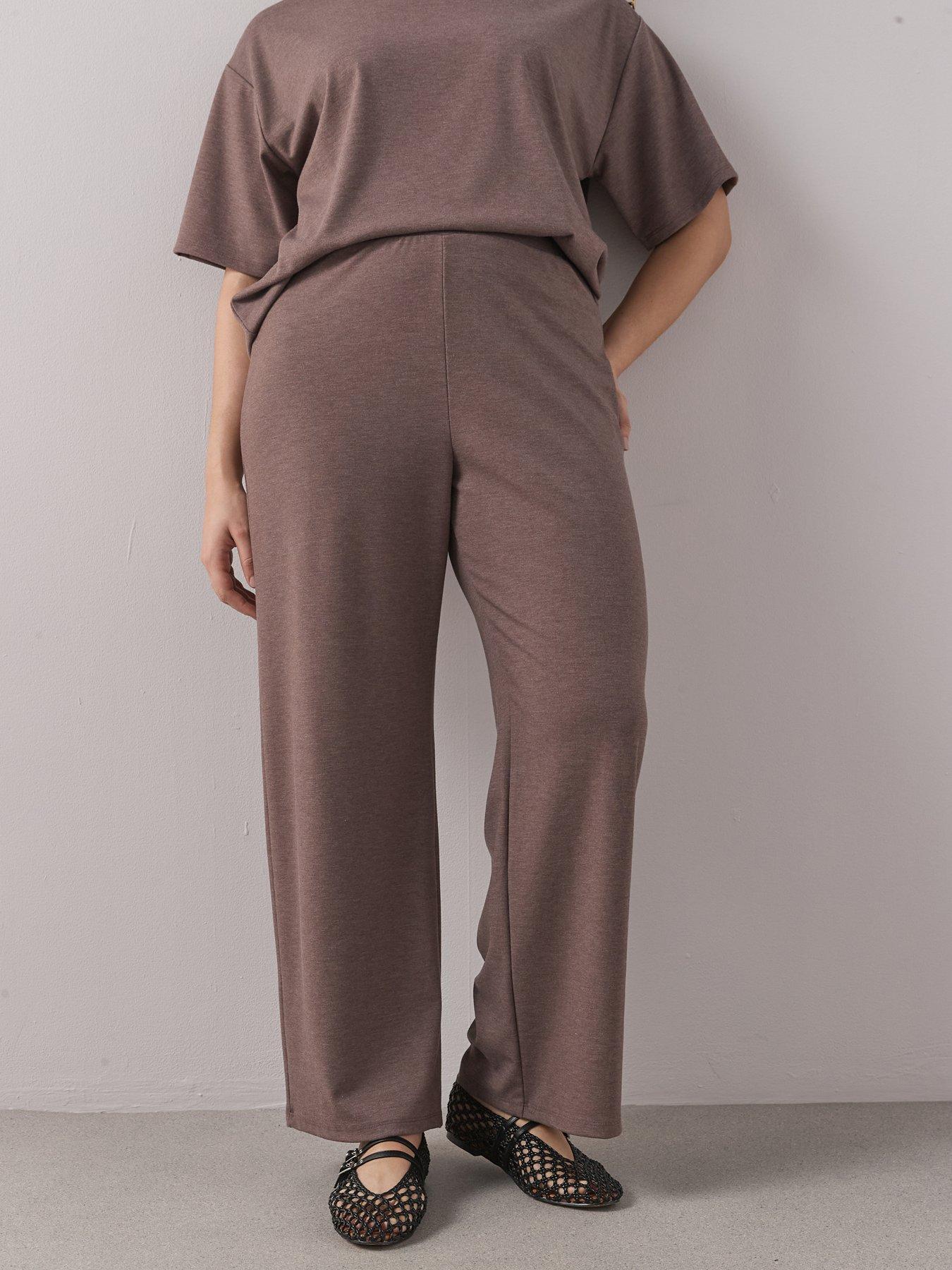 Image 3 of 7 of The Very Collection Curve Stretch Pull On Wide Leg Trouser