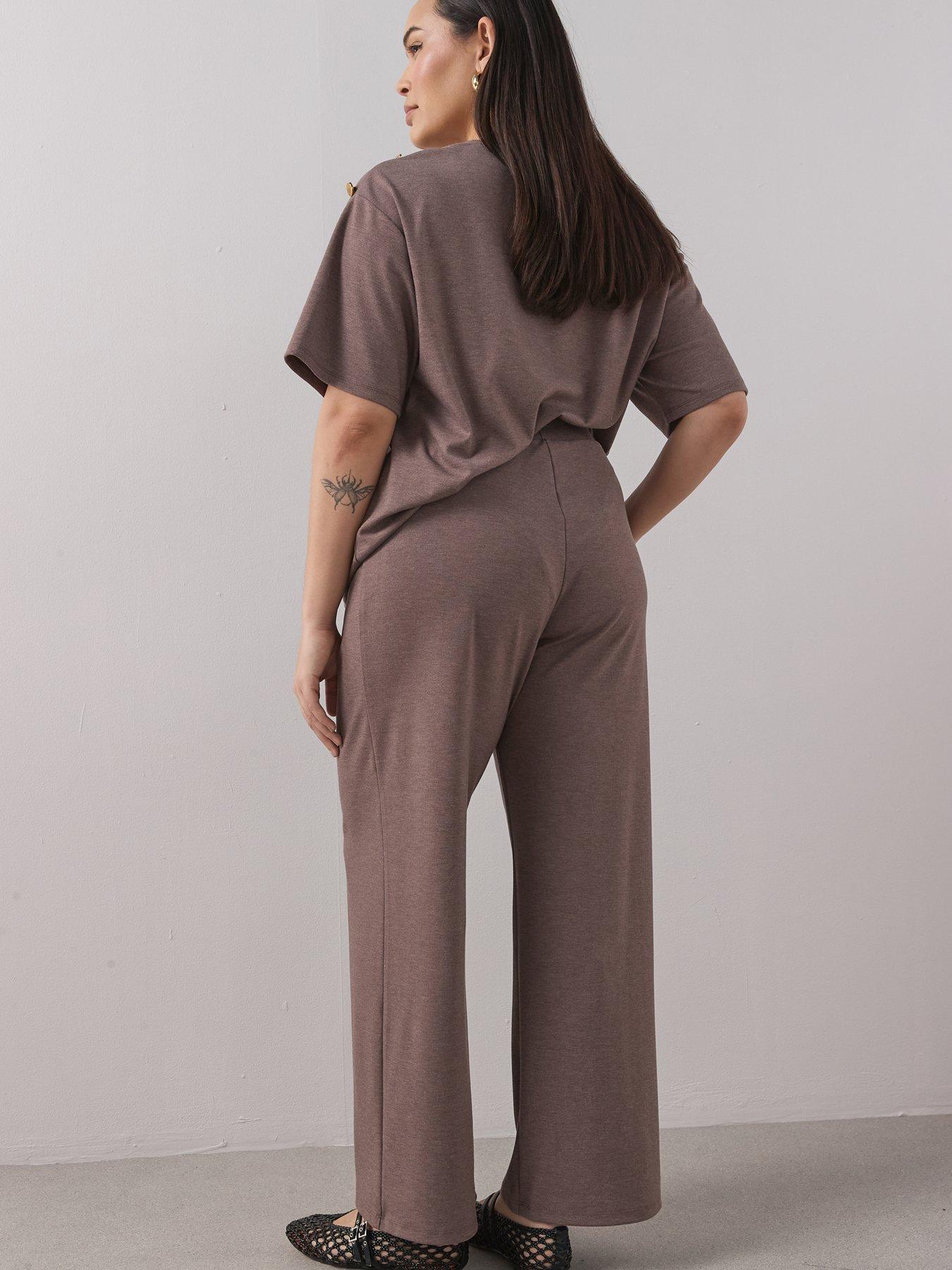 Image 6 of 7 of The Very Collection Curve Stretch Pull On Wide Leg Trouser