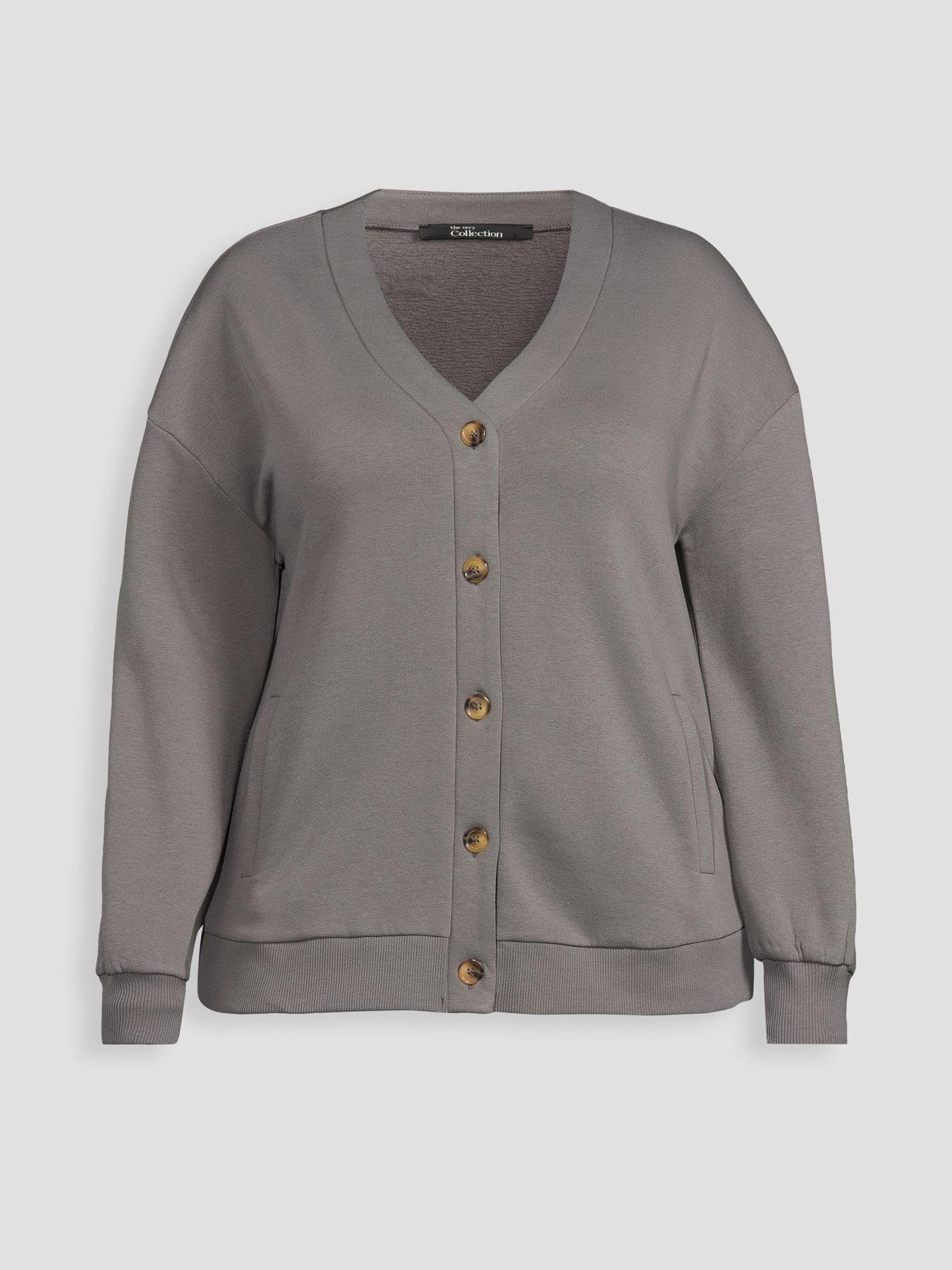 Image 7 of 7 of The Very Collection Curve Curve Button Longline Cardigan