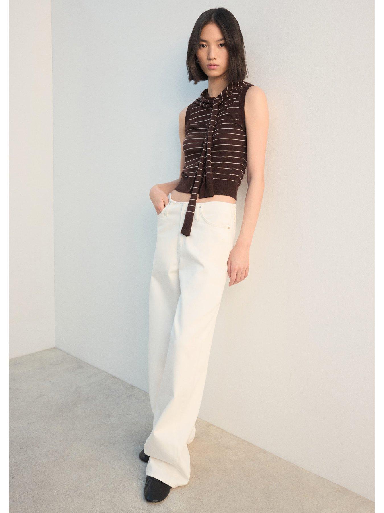 mango-jersey-knit-waistcoat-browndetail