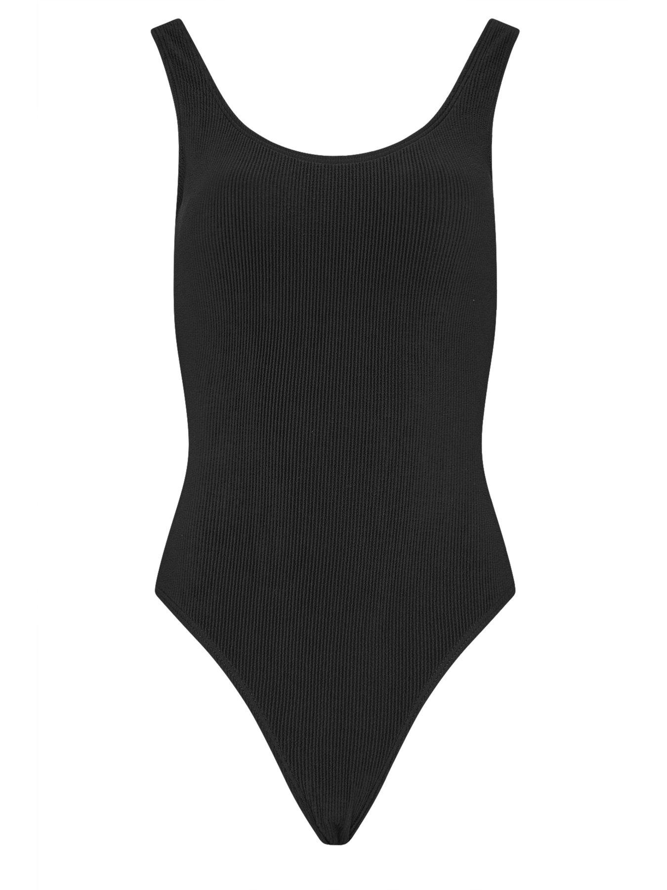 Image 5 of 5 of Long Tall Sally Tall Textured Scoop Neck Swimsuit