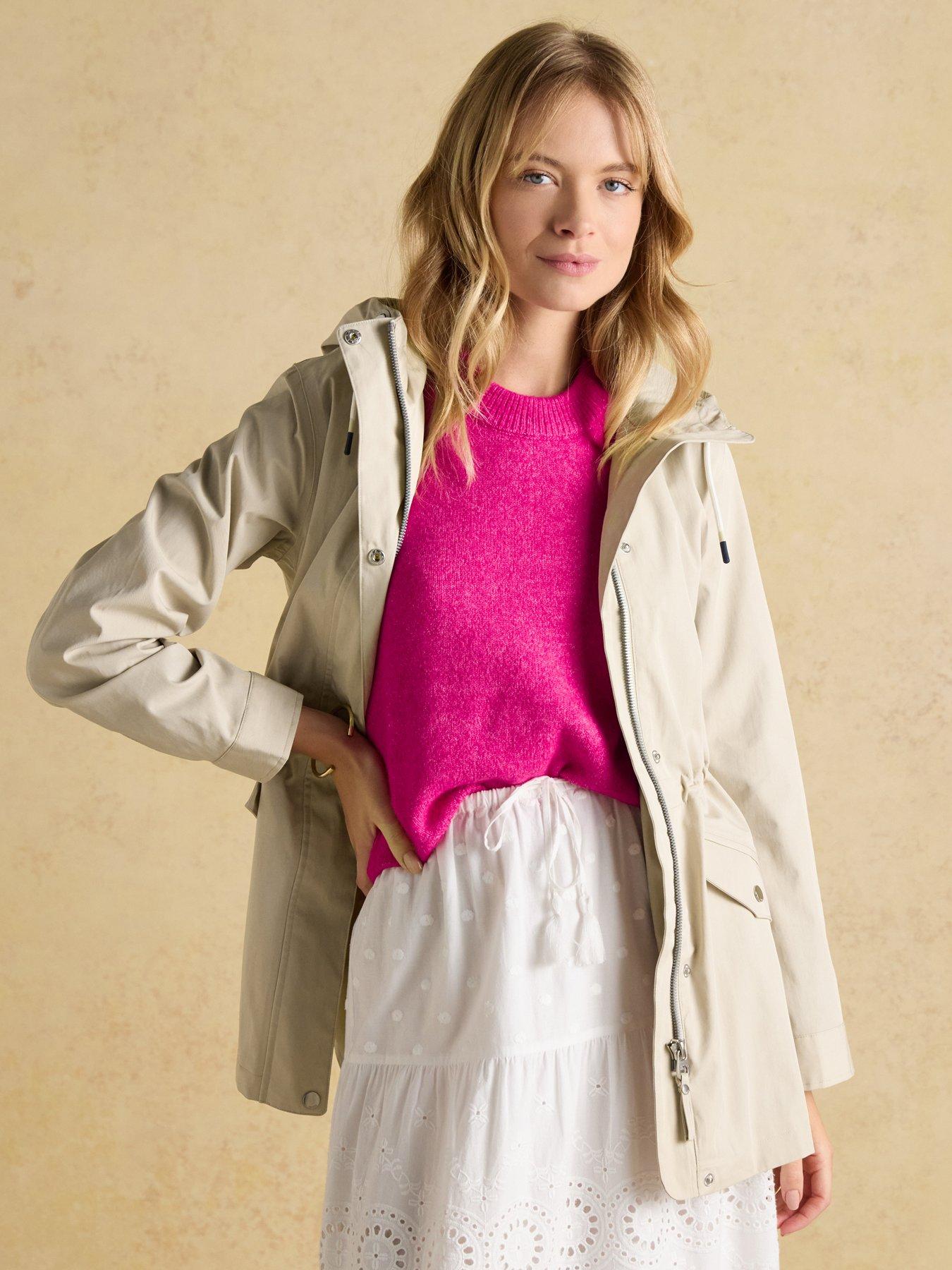 Image 3 of 7 of Joules Portwell Waterproof Raincoat - Beige