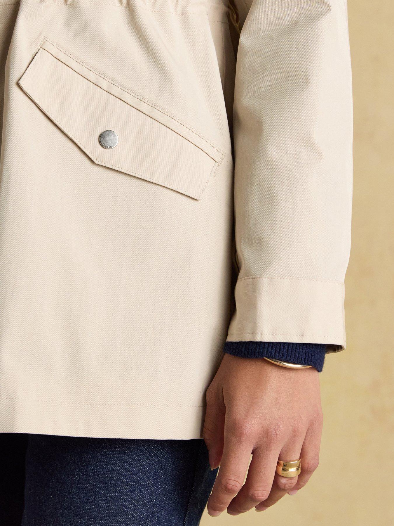 Image 6 of 7 of Joules Portwell Waterproof Raincoat - Beige
