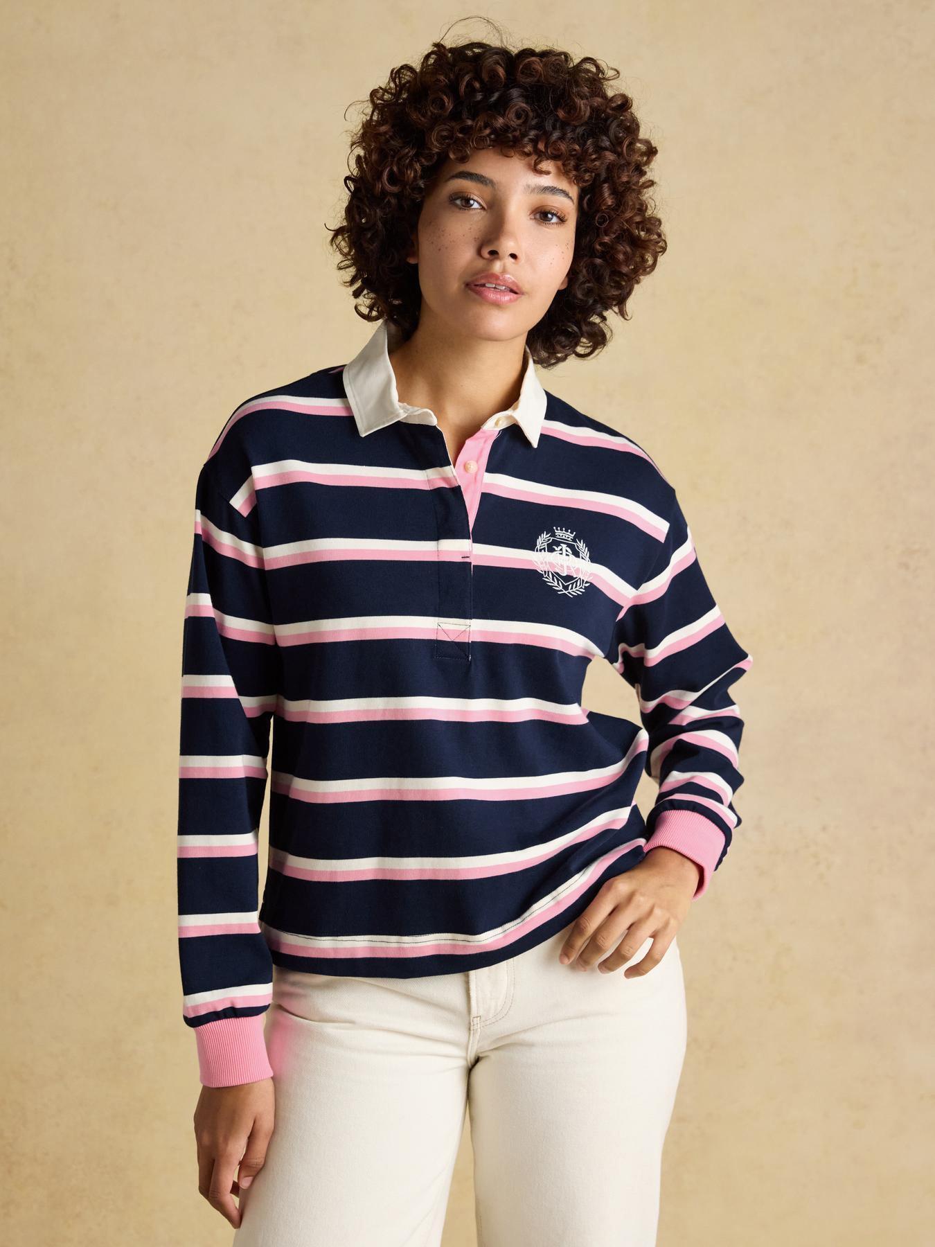 joules-lara-striped-rugby-shirt-navypinkfront