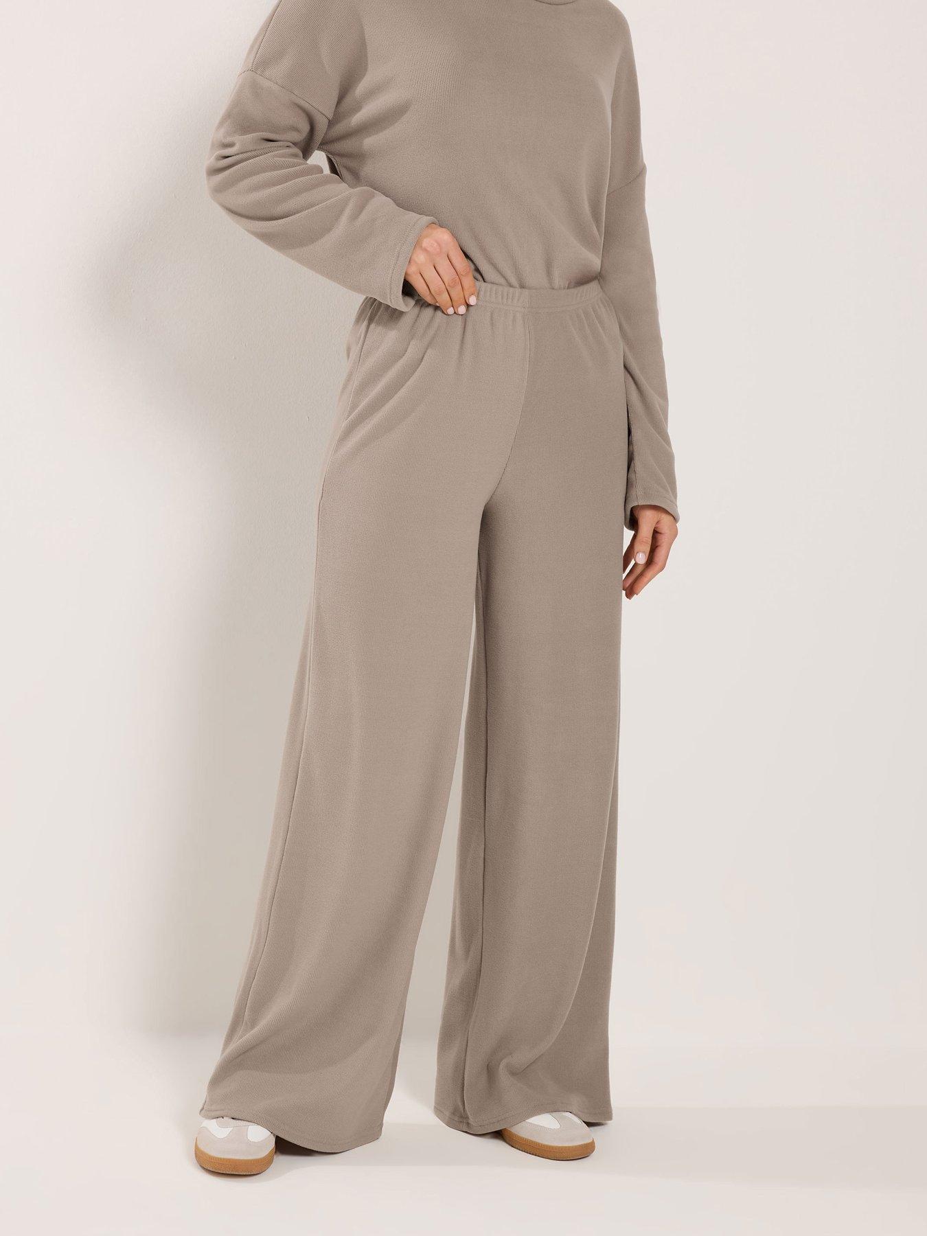 long-tall-sally-tall-brushed-rib-wide-leg-trouserfront
