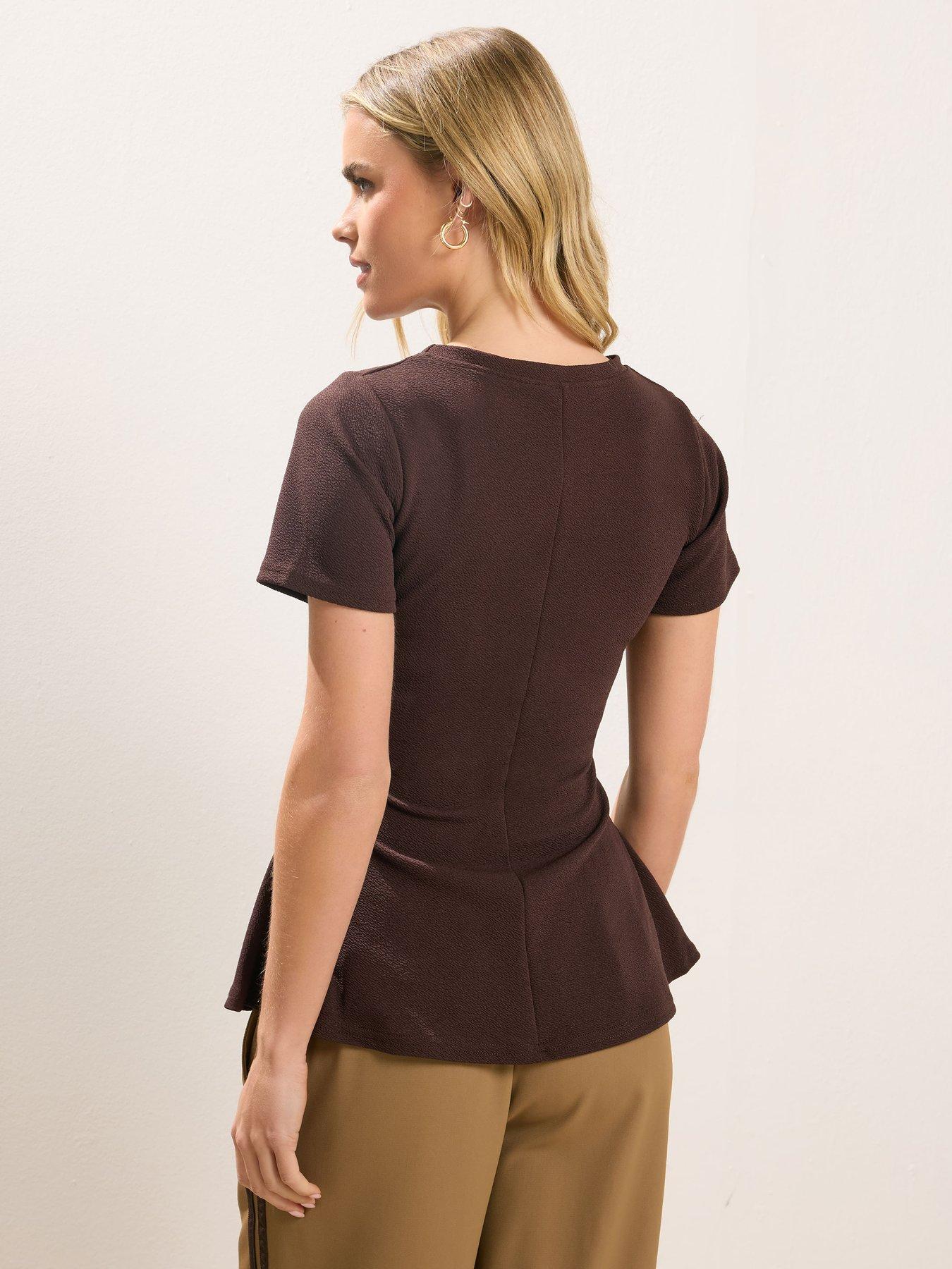 Image 2 of 4 of PixieGirl Petite Waisted Texture Top