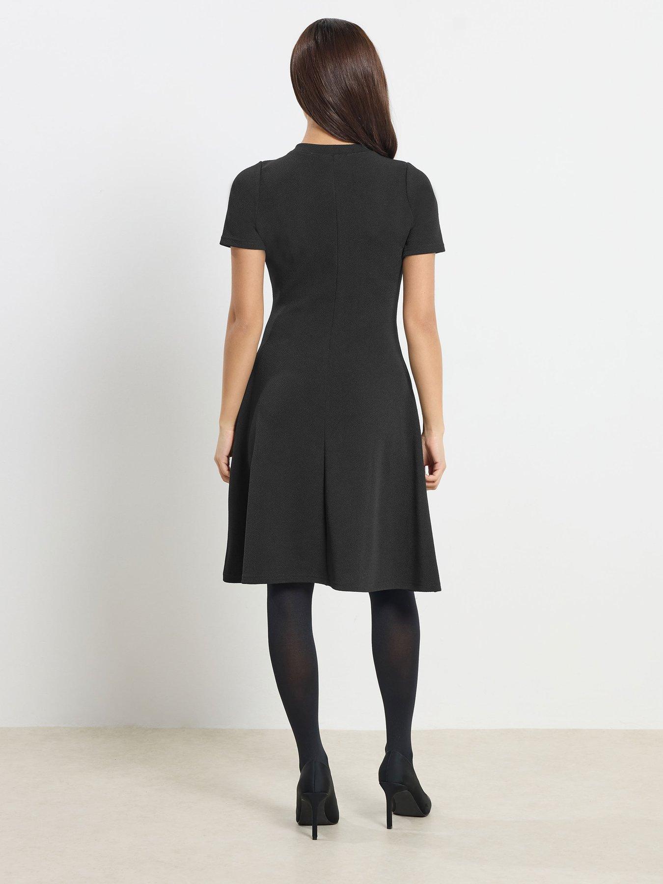 Image 2 of 4 of PixieGirl Petite Waist Textured Dress