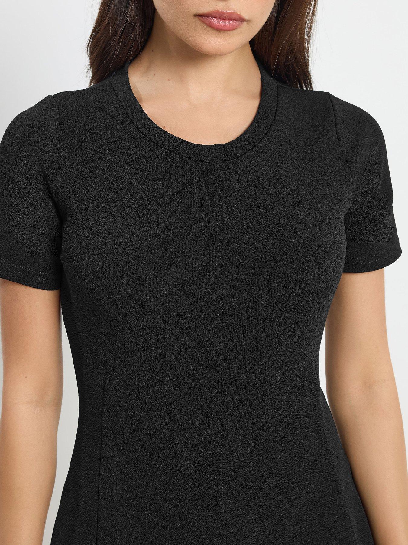 Image 4 of 4 of PixieGirl Petite Waist Textured Dress