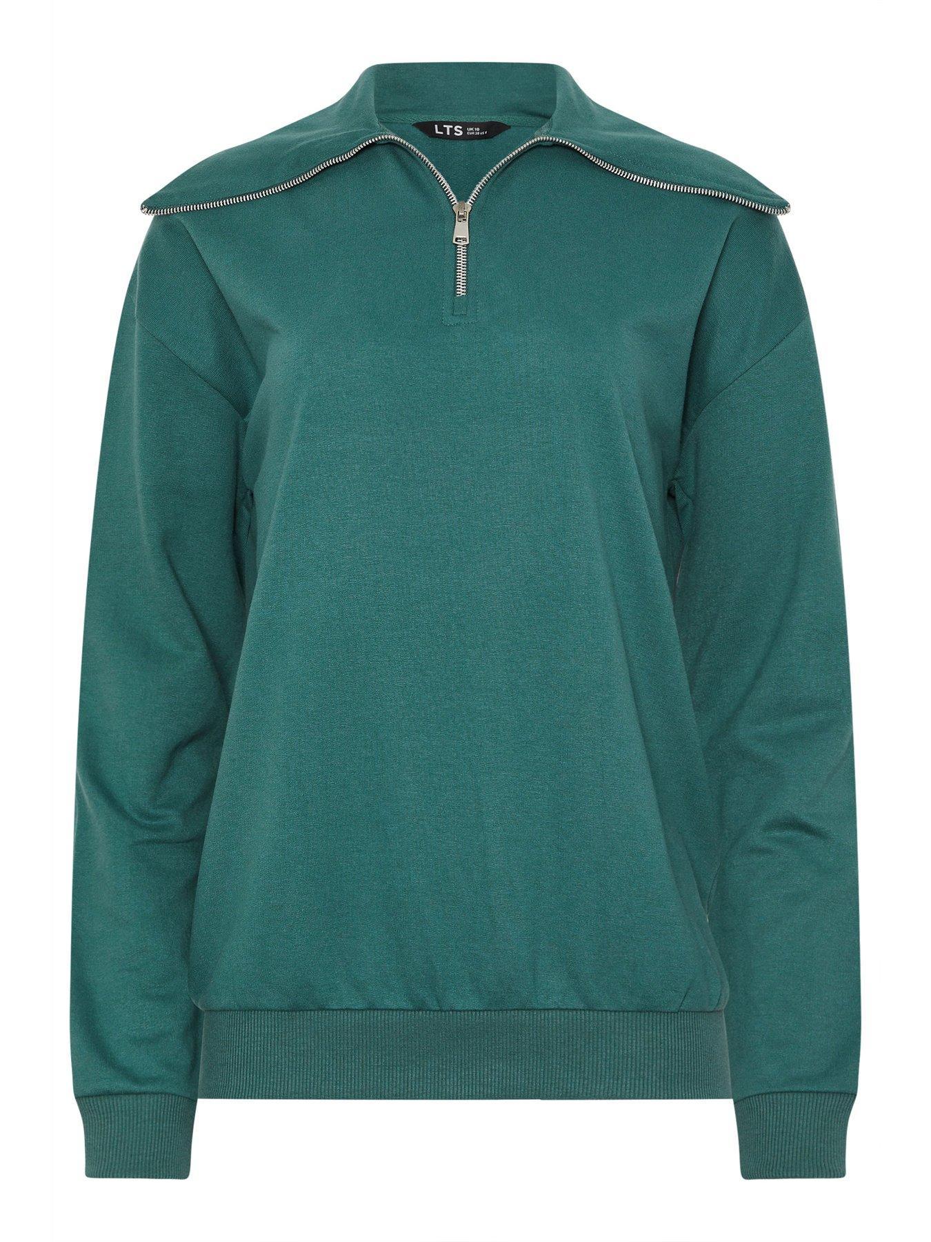 Image 5 of 5 of Long Tall Sally Tall Zip Neck Collar Sweatshirt