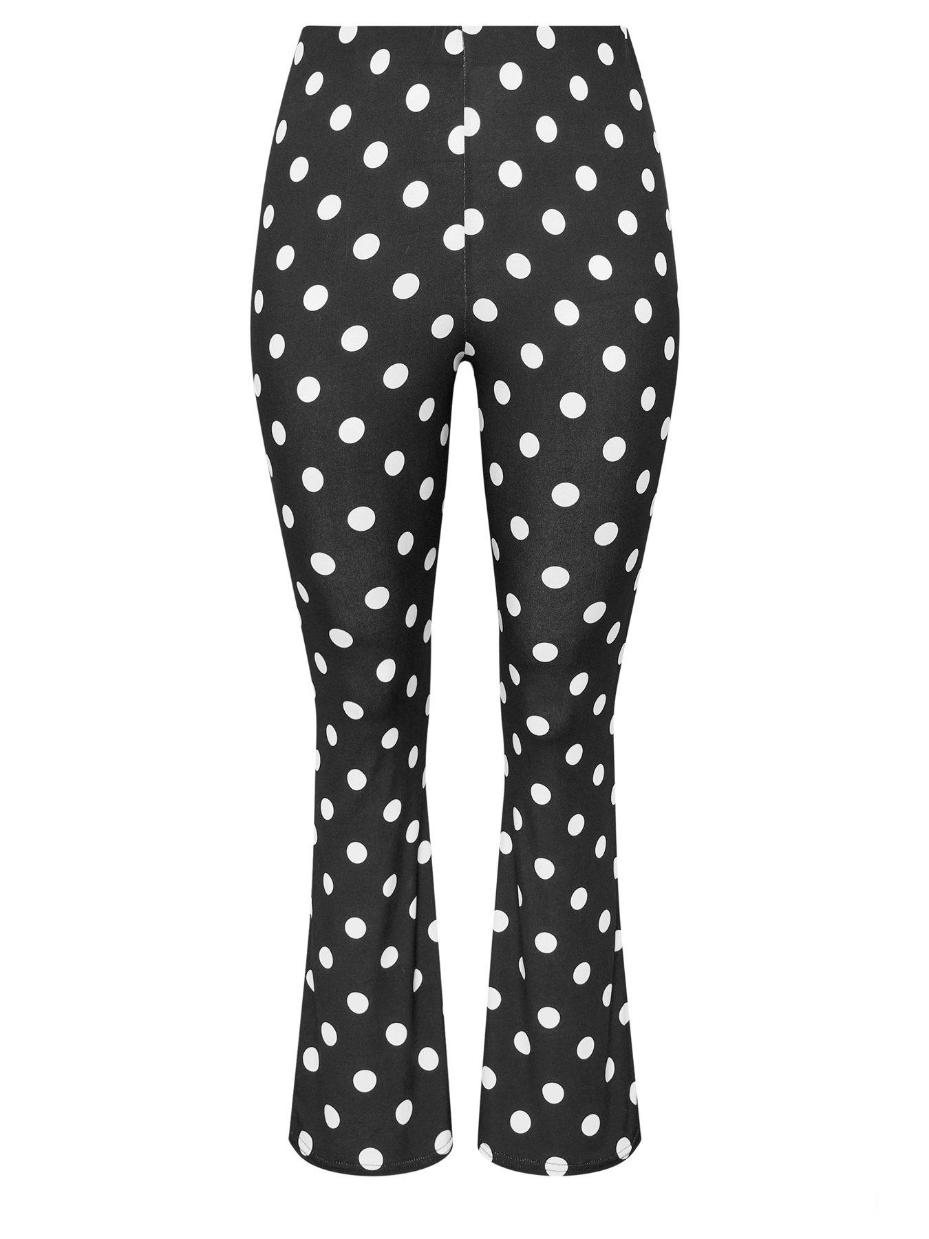yours-curve-polka-dot-flare-trouser-blackdetail