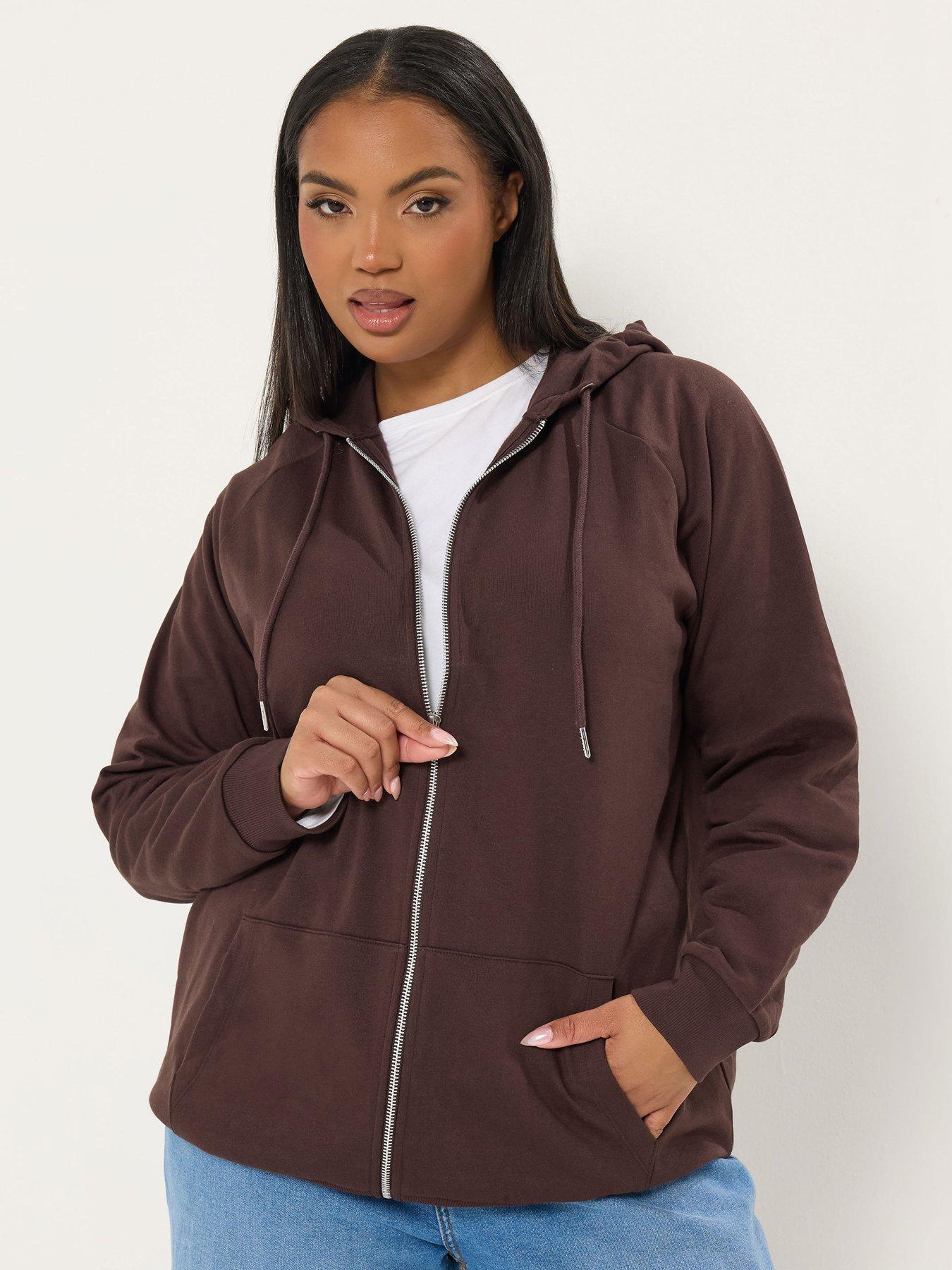 yours-curve-zip-through-hoodie-brown