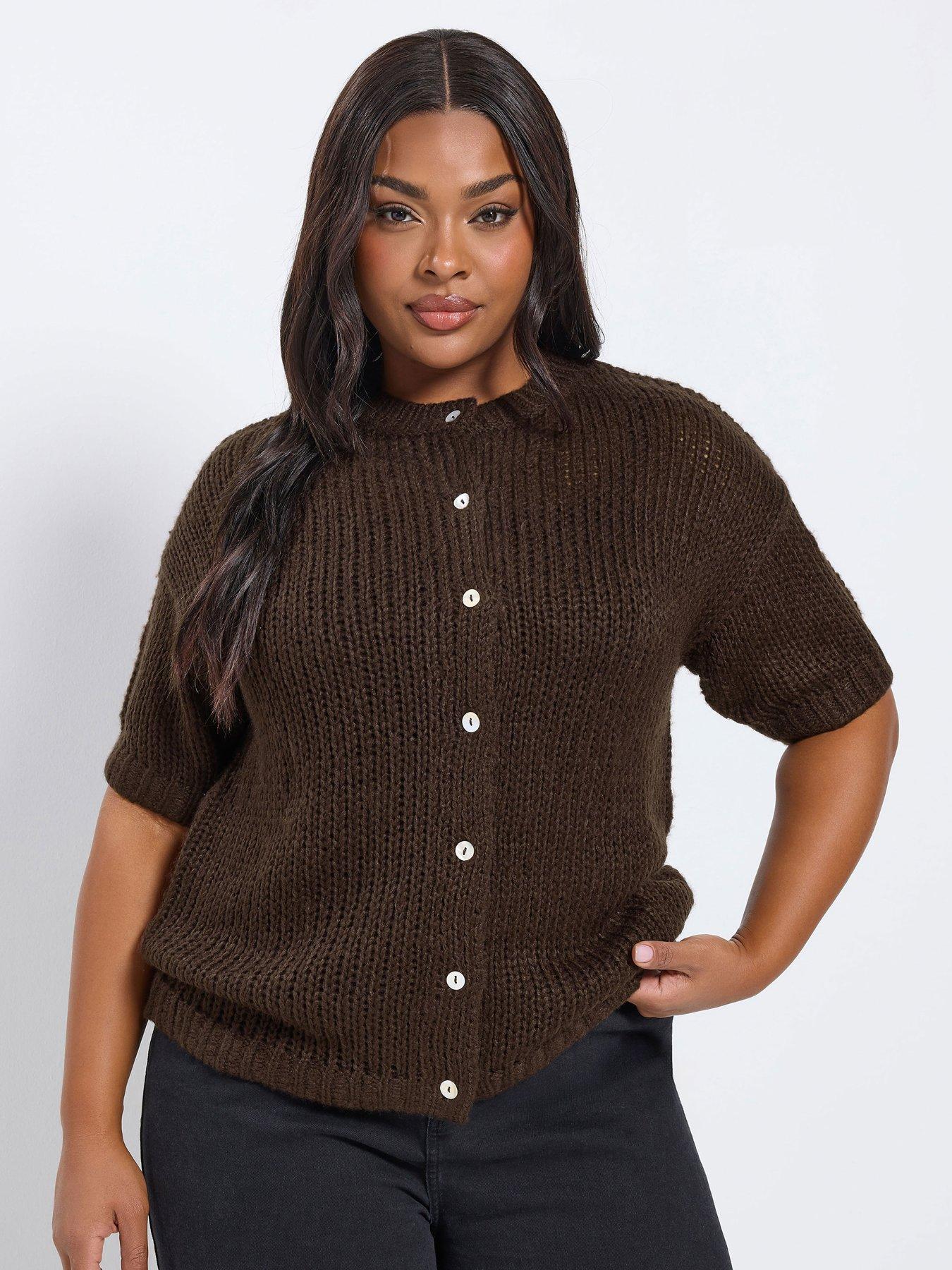 yours-curve-lofty-short-sleeve-cardigan