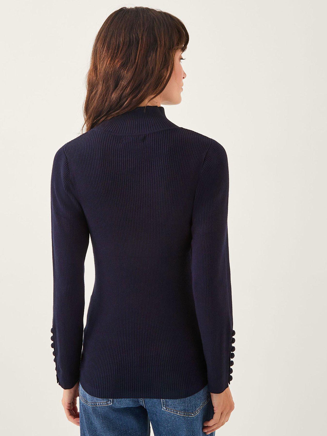 Image 2 of 5 of Monsoon Ruby Rib Polo Neck