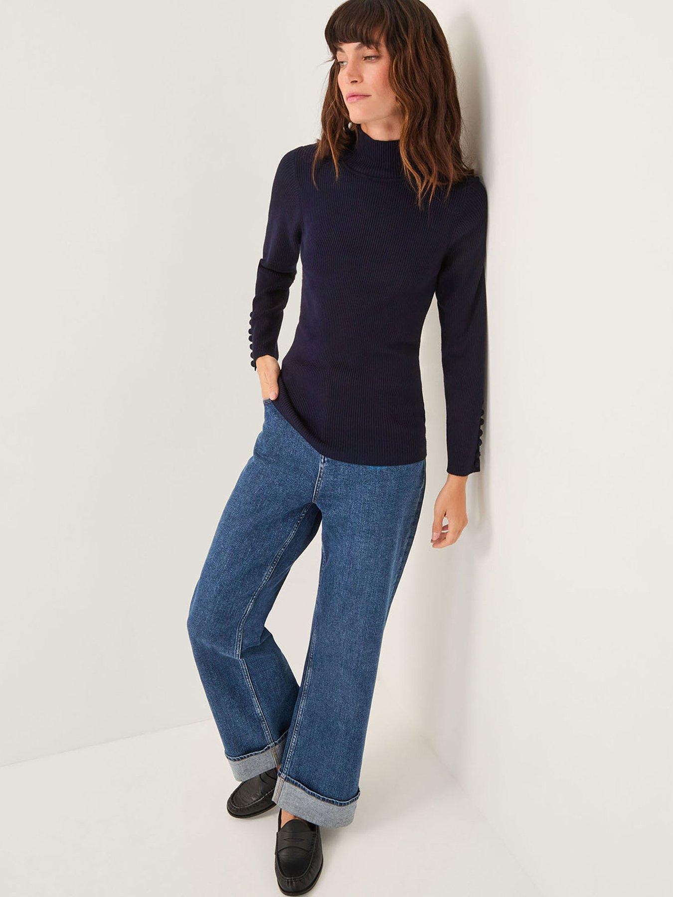 Image 3 of 5 of Monsoon Ruby Rib Polo Neck