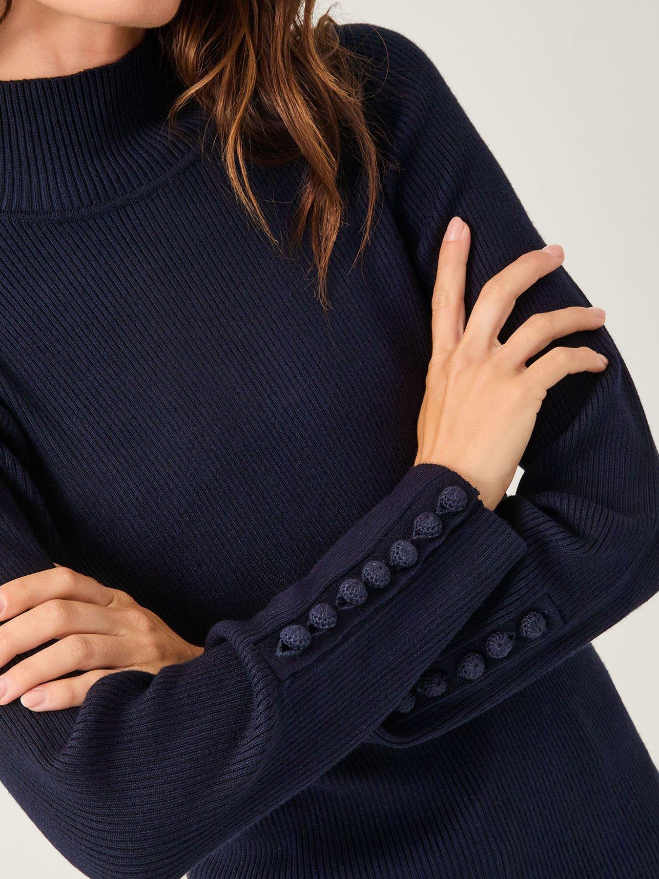Image 4 of 5 of Monsoon Ruby Rib Polo Neck