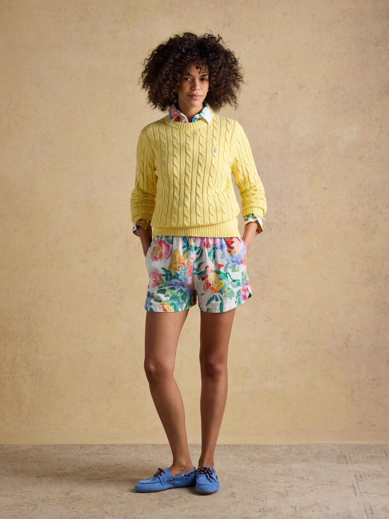 Image 6 of 6 of Joules Linen Shorts - Floral Print
