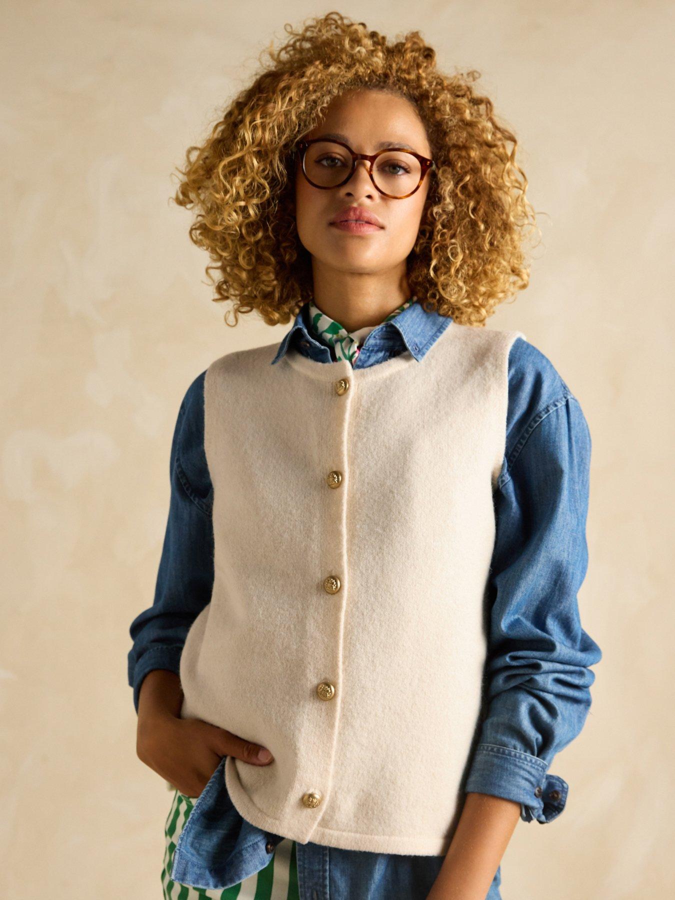 Image 3 of 4 of Joules Holly Button Tank - Cream